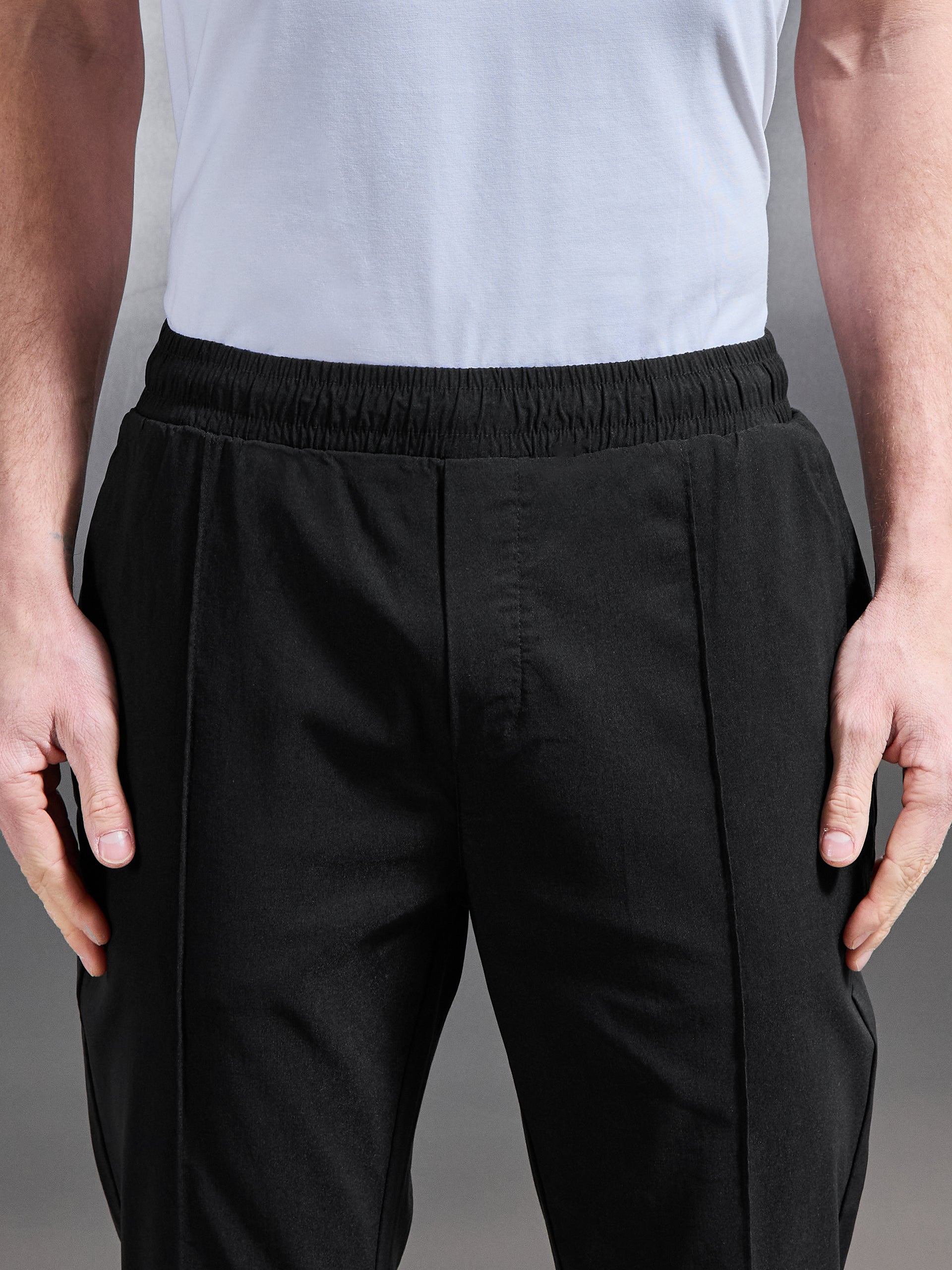 Essential Nylon Trouser in Black