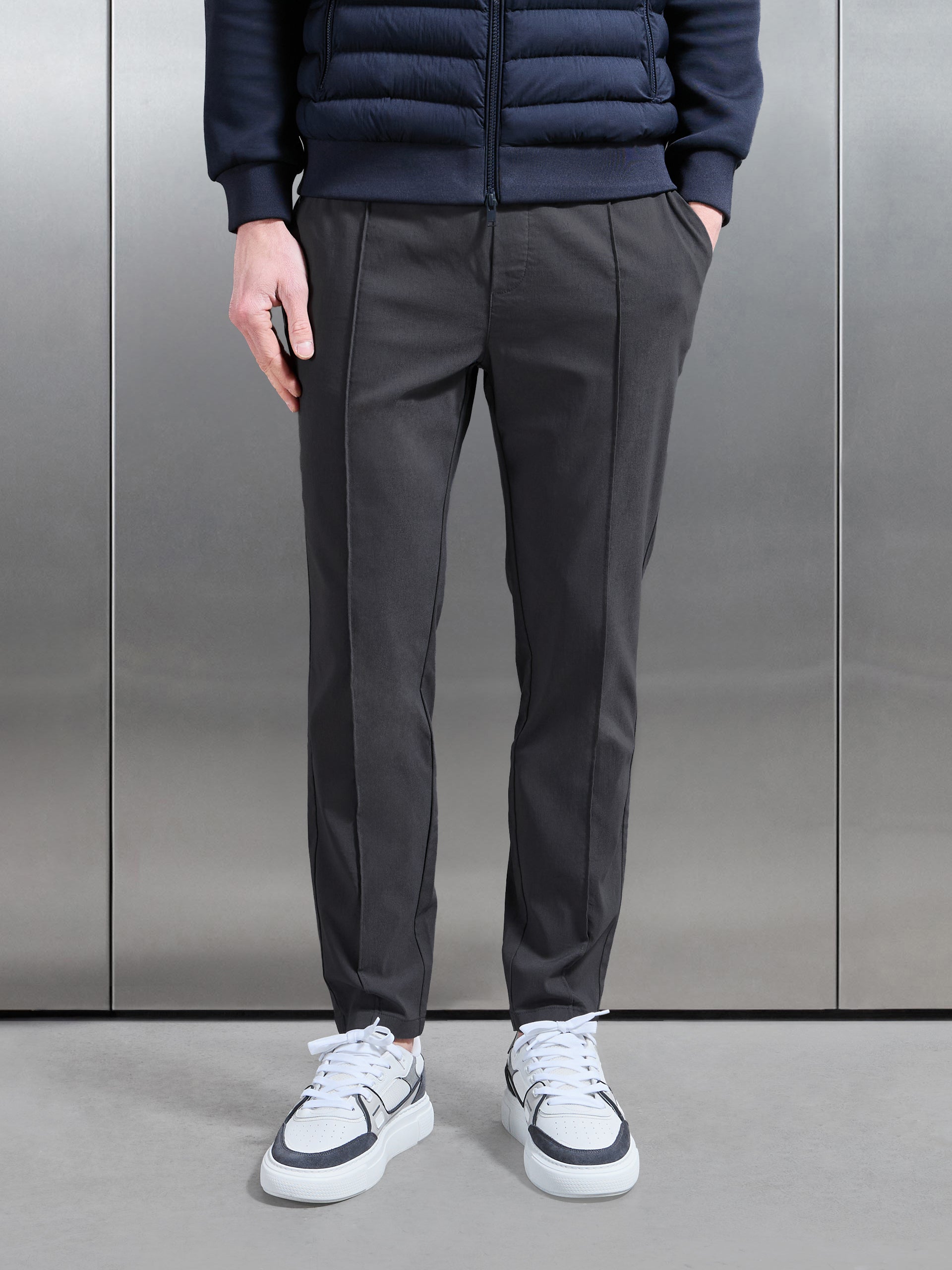 Essential Nylon Trouser in Grey