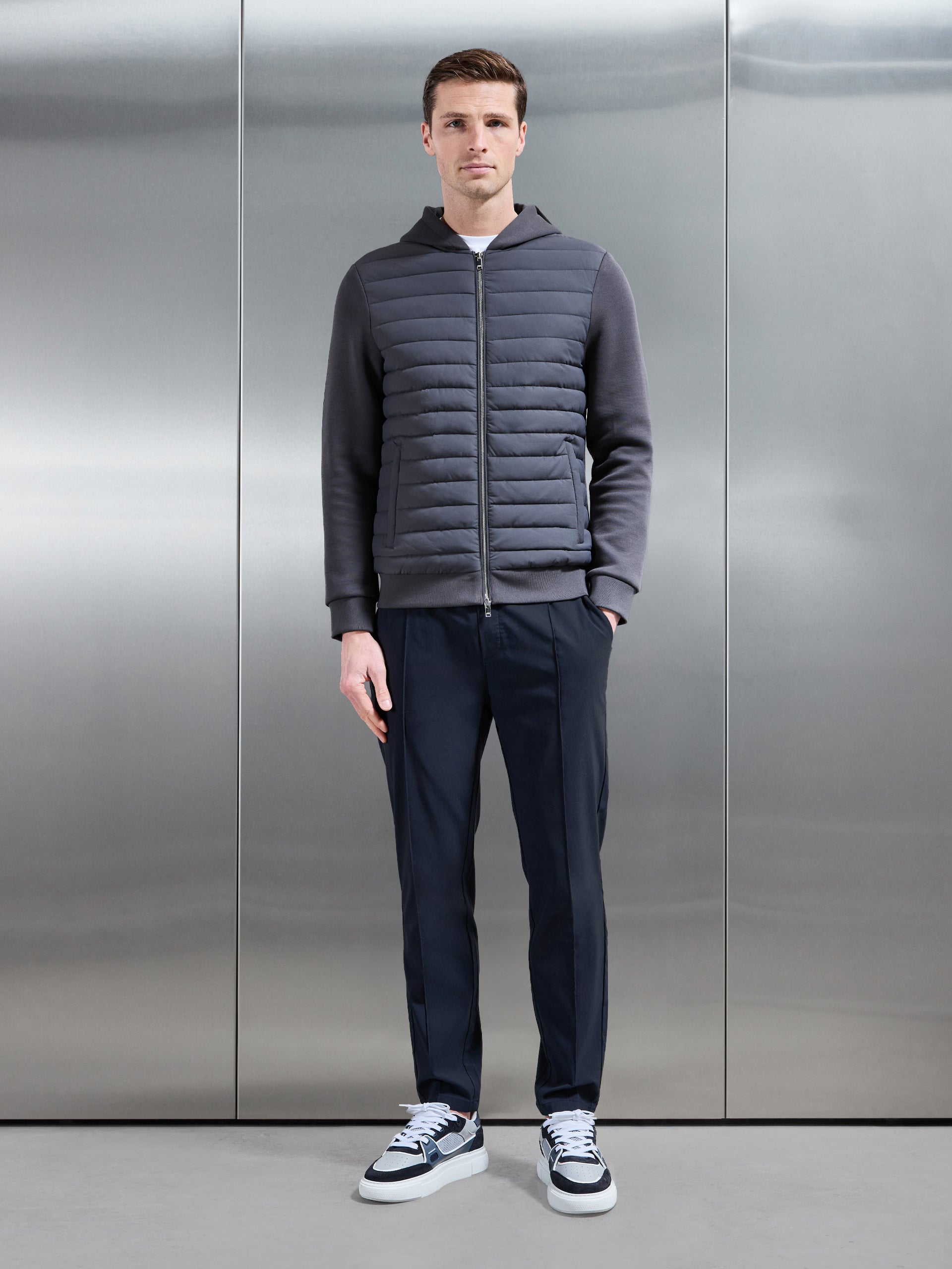 Essential Nylon Trouser in Navy