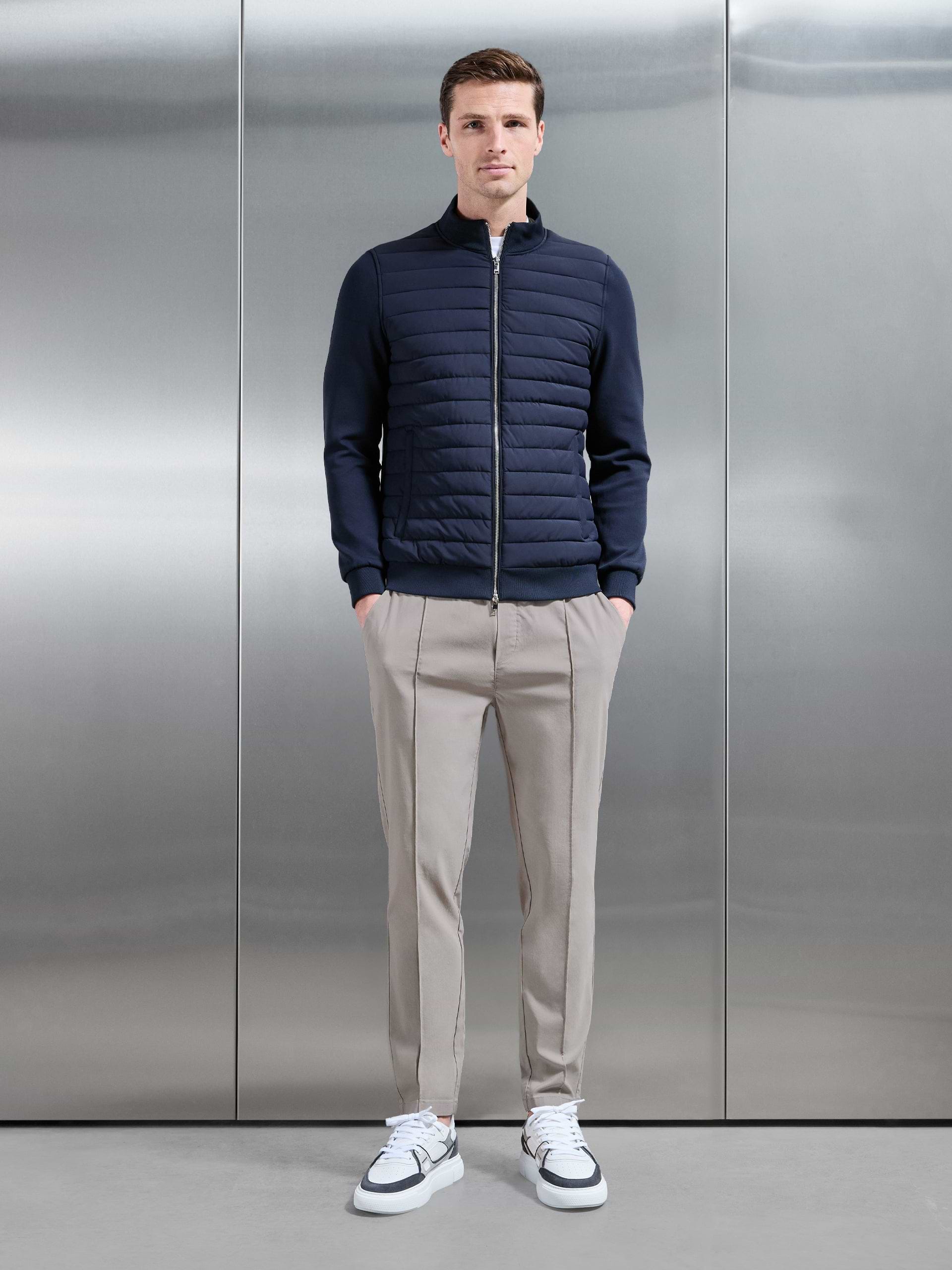 Essential Nylon Trouser in Stone