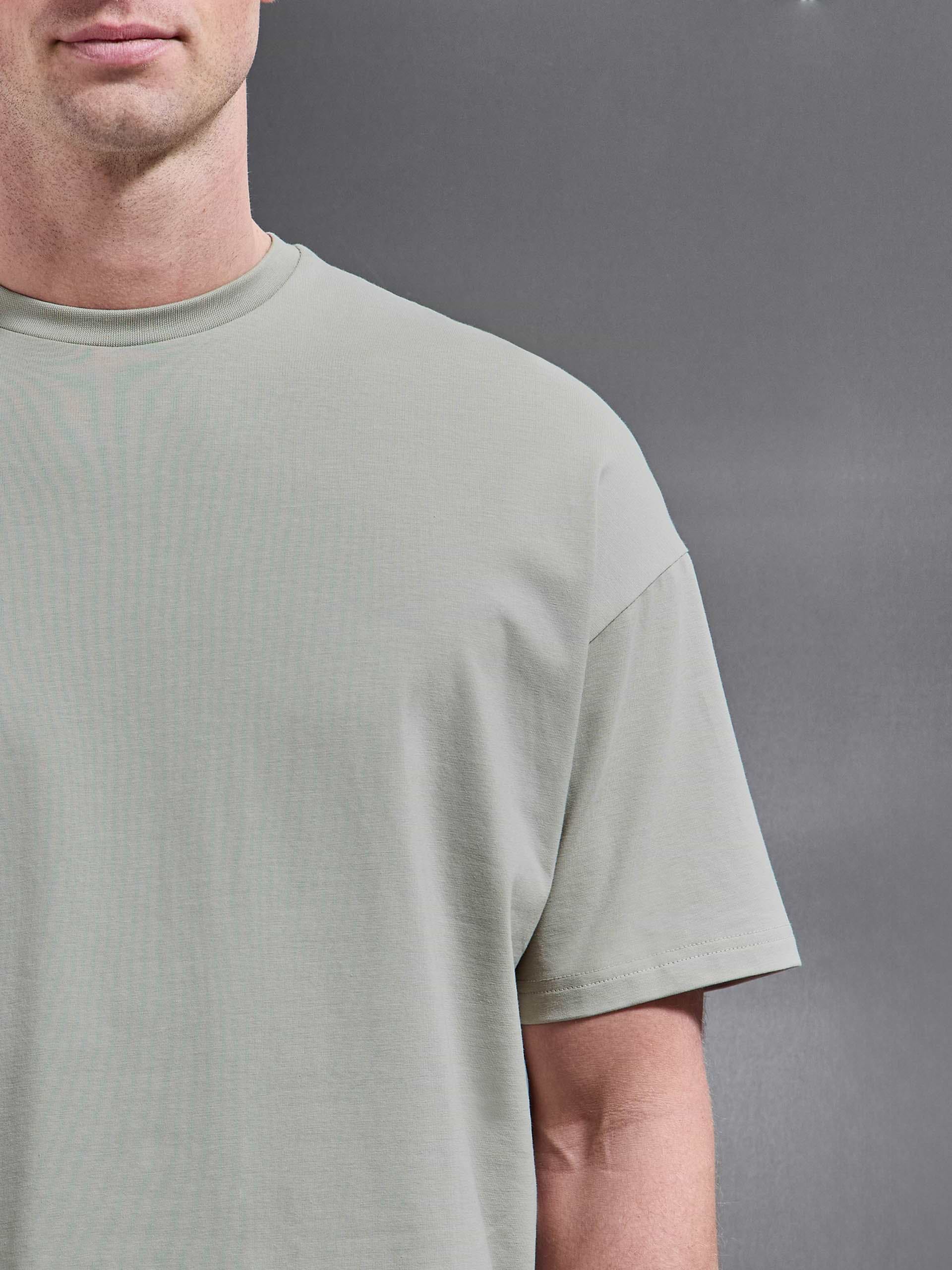 Essential Relaxed Fit Cotton T-Shirt in Stone