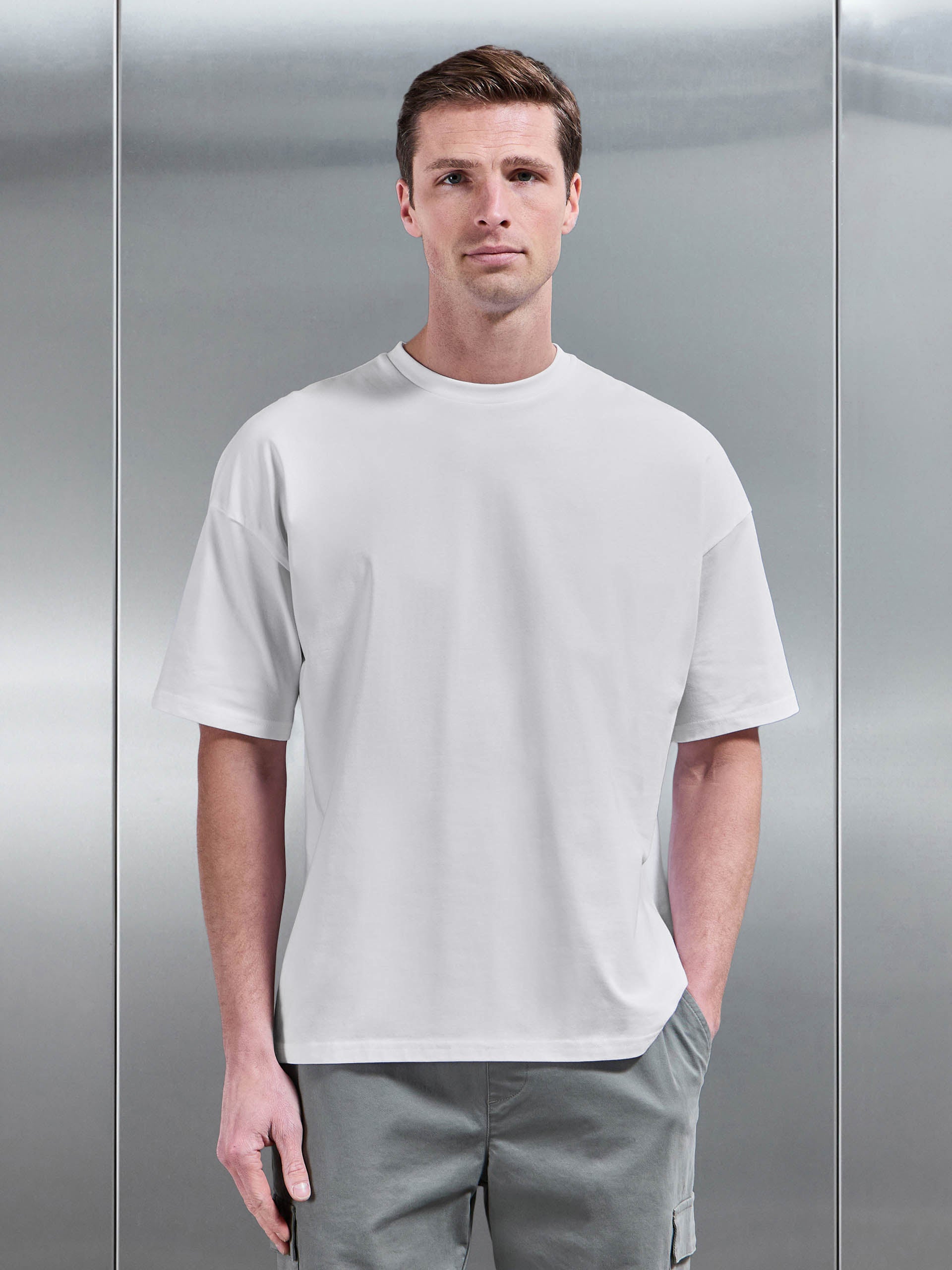 Essential Relaxed Fit Cotton T-Shirt in White