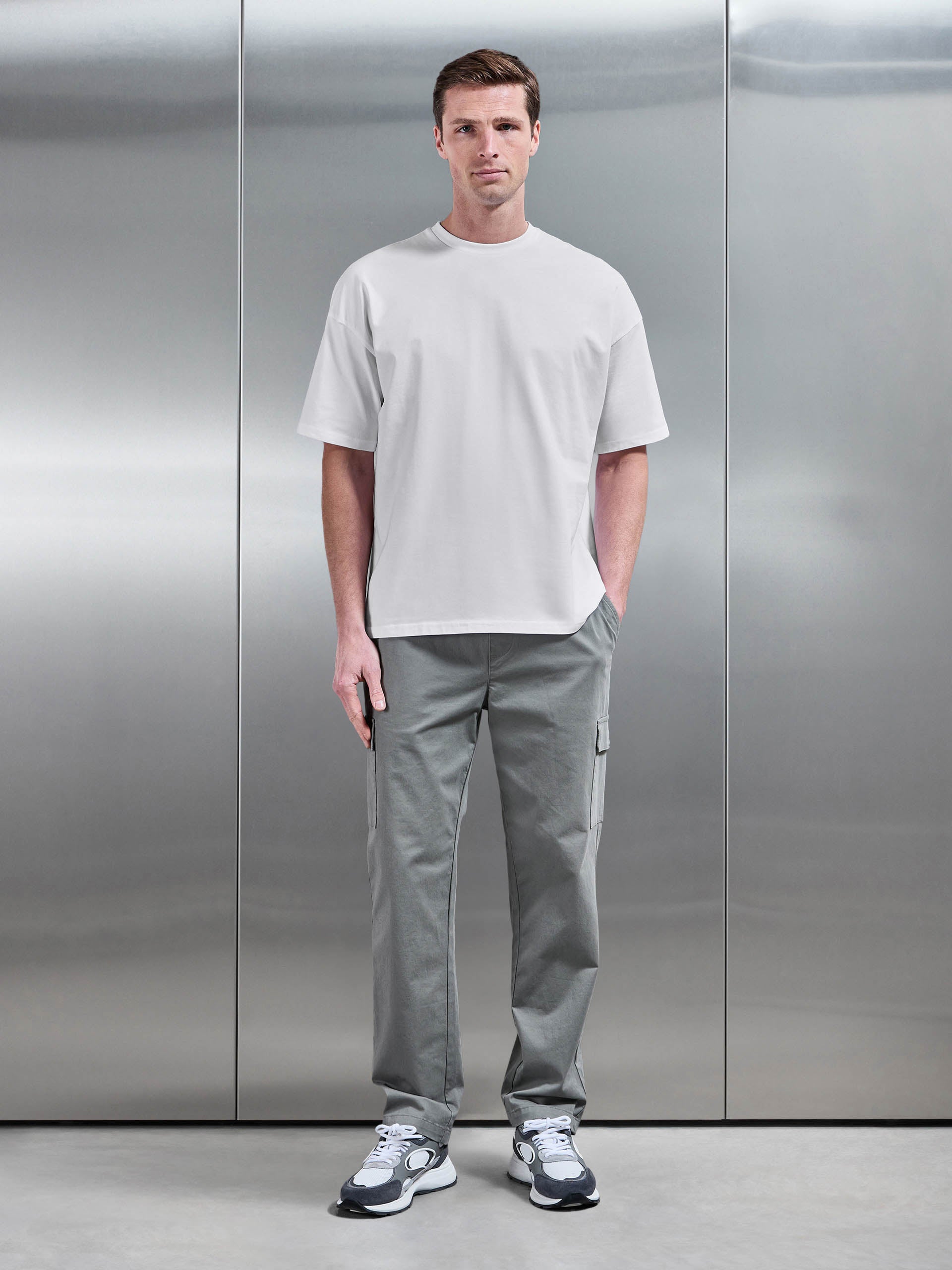 Essential Relaxed Fit Cotton T-Shirt in White