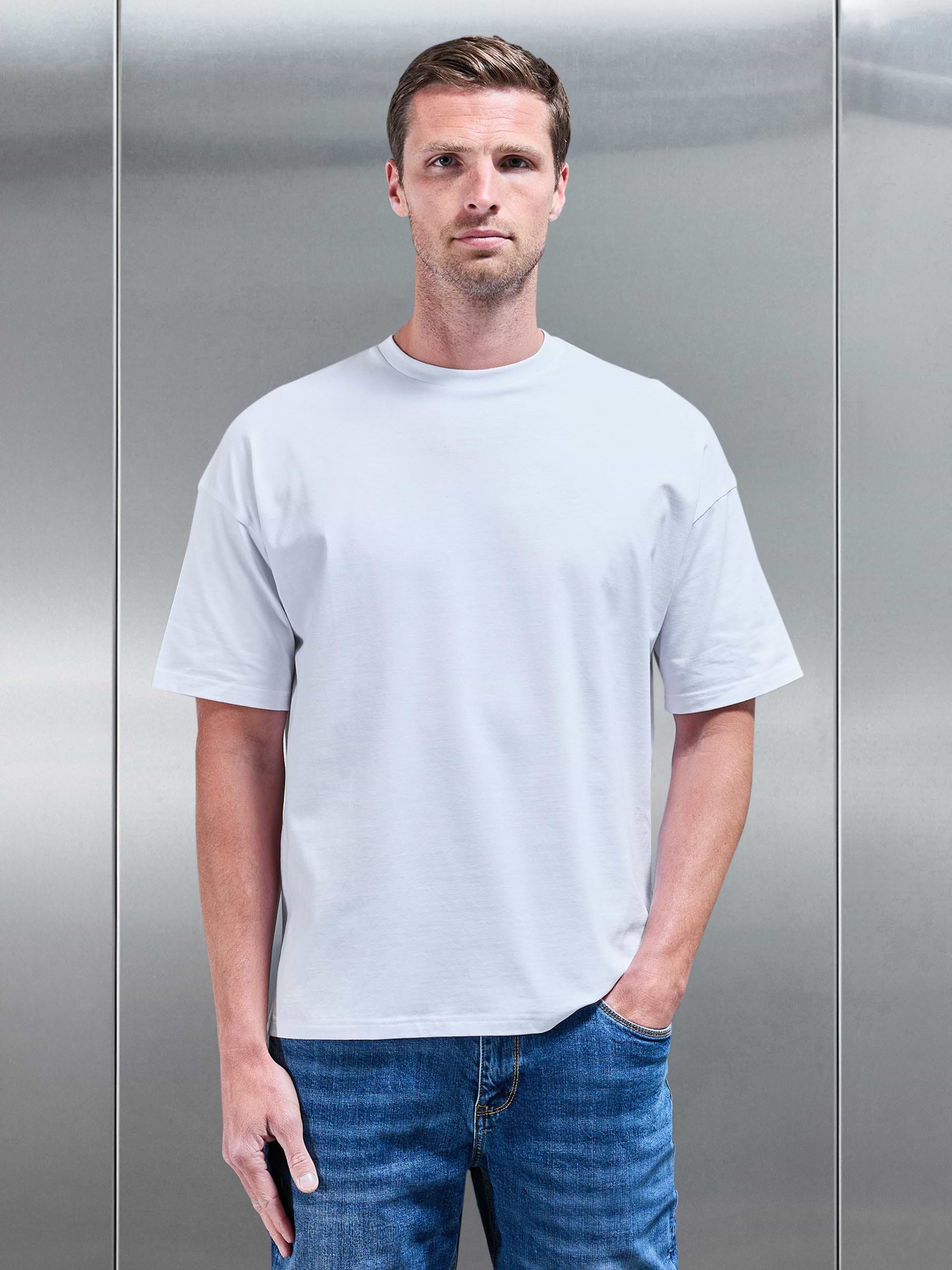 Essential Relaxed Fit Cotton T-Shirt in White