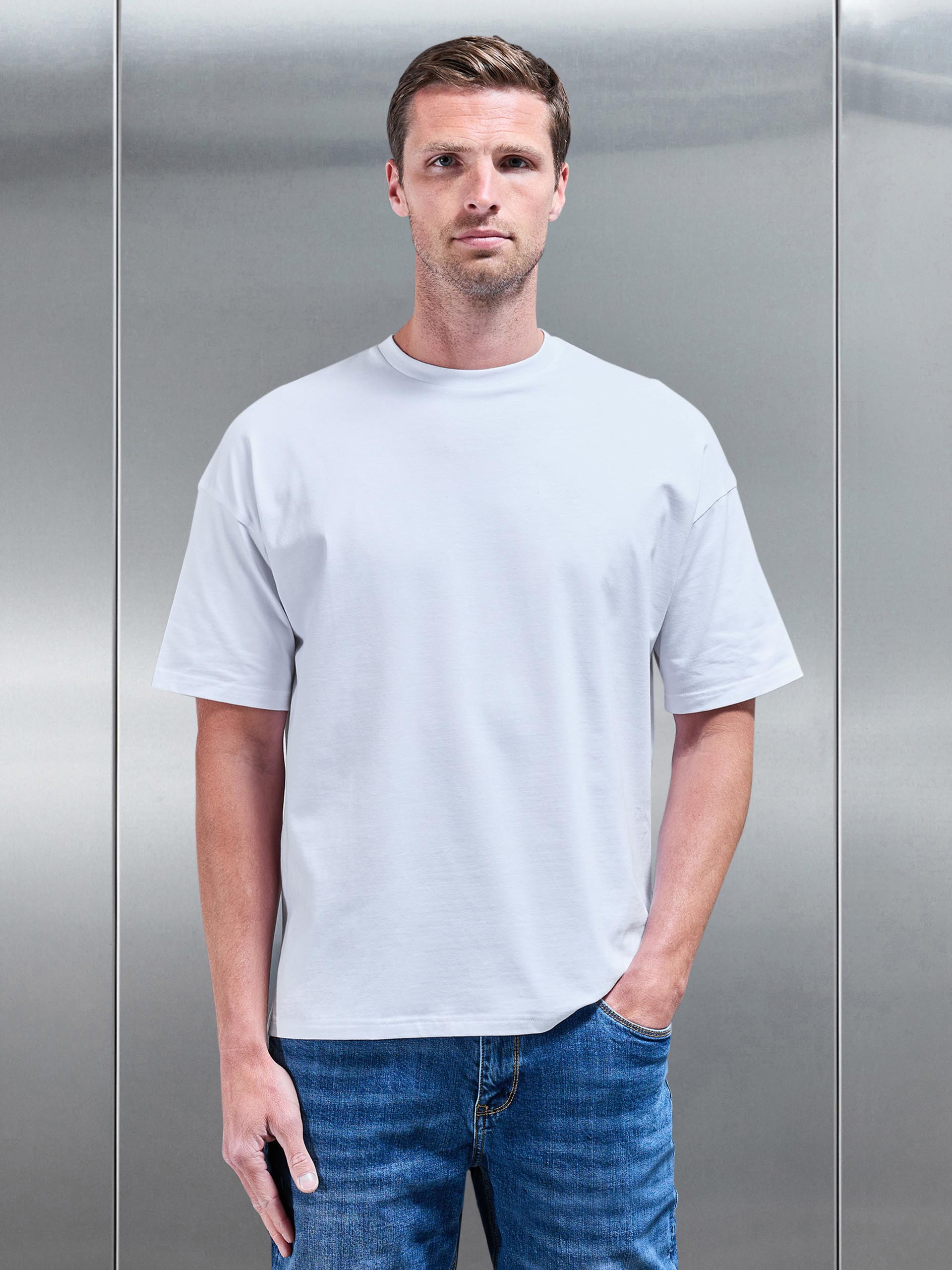 Essential Relaxed Fit Cotton T-Shirt in White