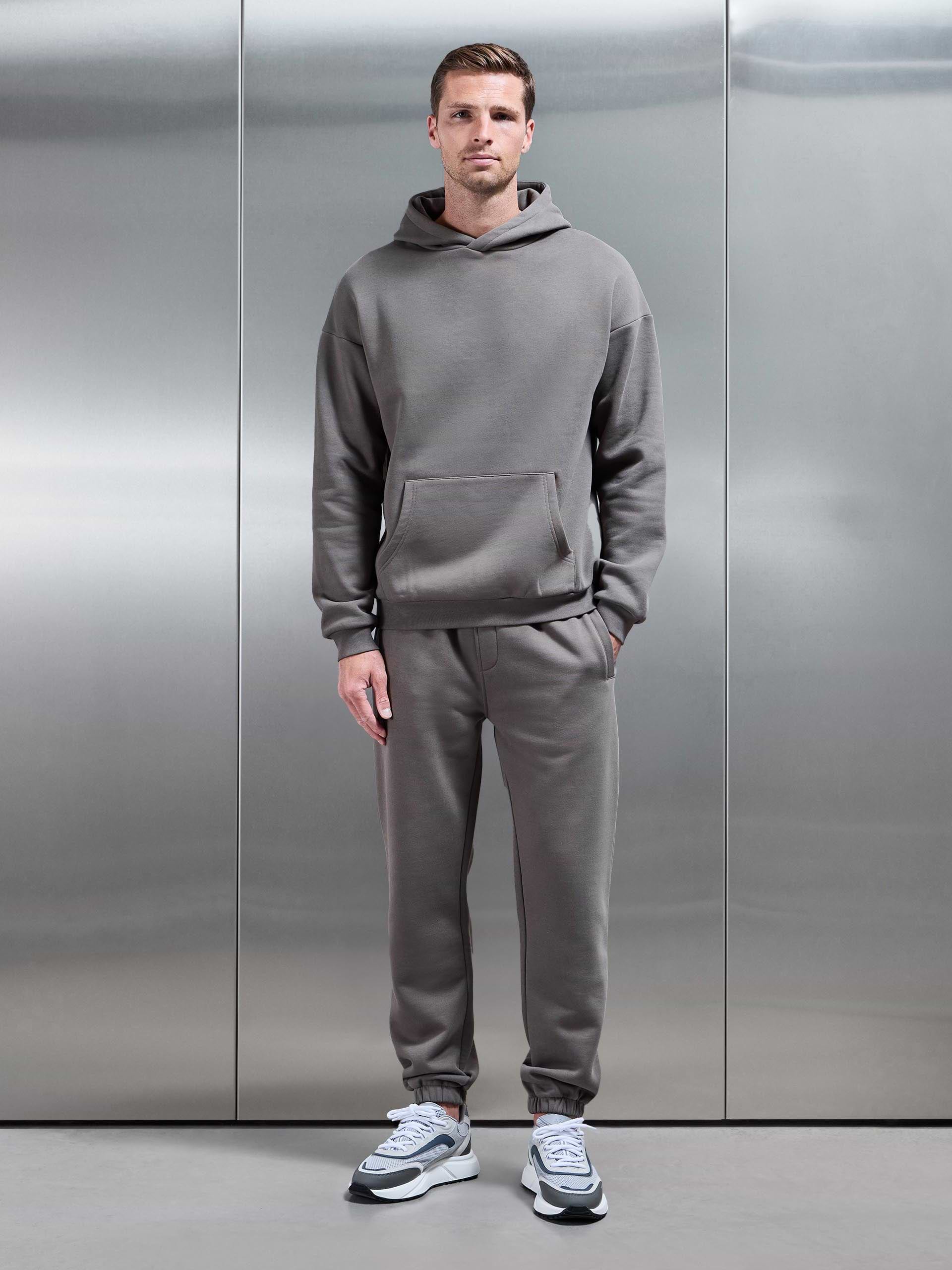 Essential Relaxed Fit Cuffed Jogger in Grey