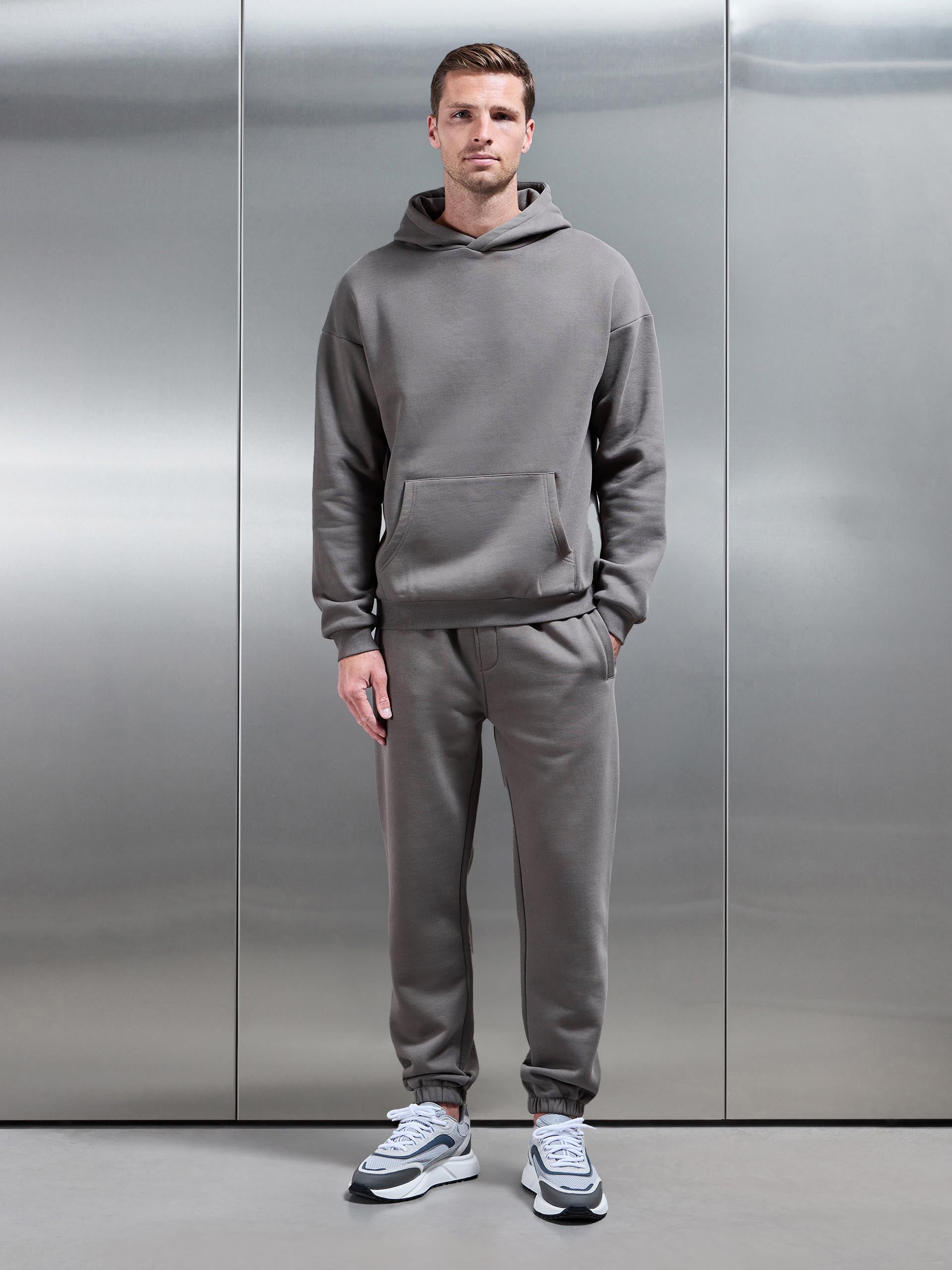 Essential Relaxed Fit Cuffed Jogger in Grey
