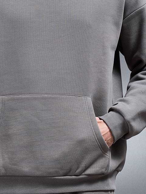 Essential Relaxed Hoodie in Grey