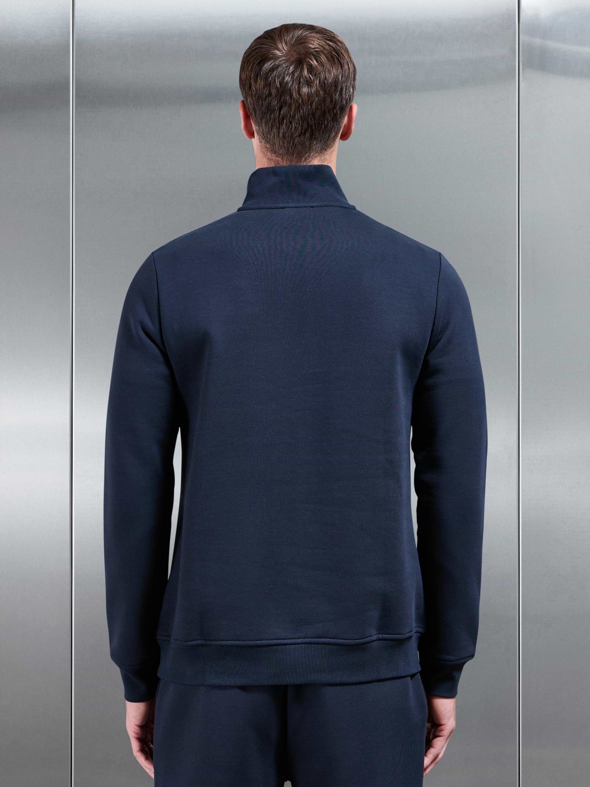 Essential Slim Half Zip in Navy