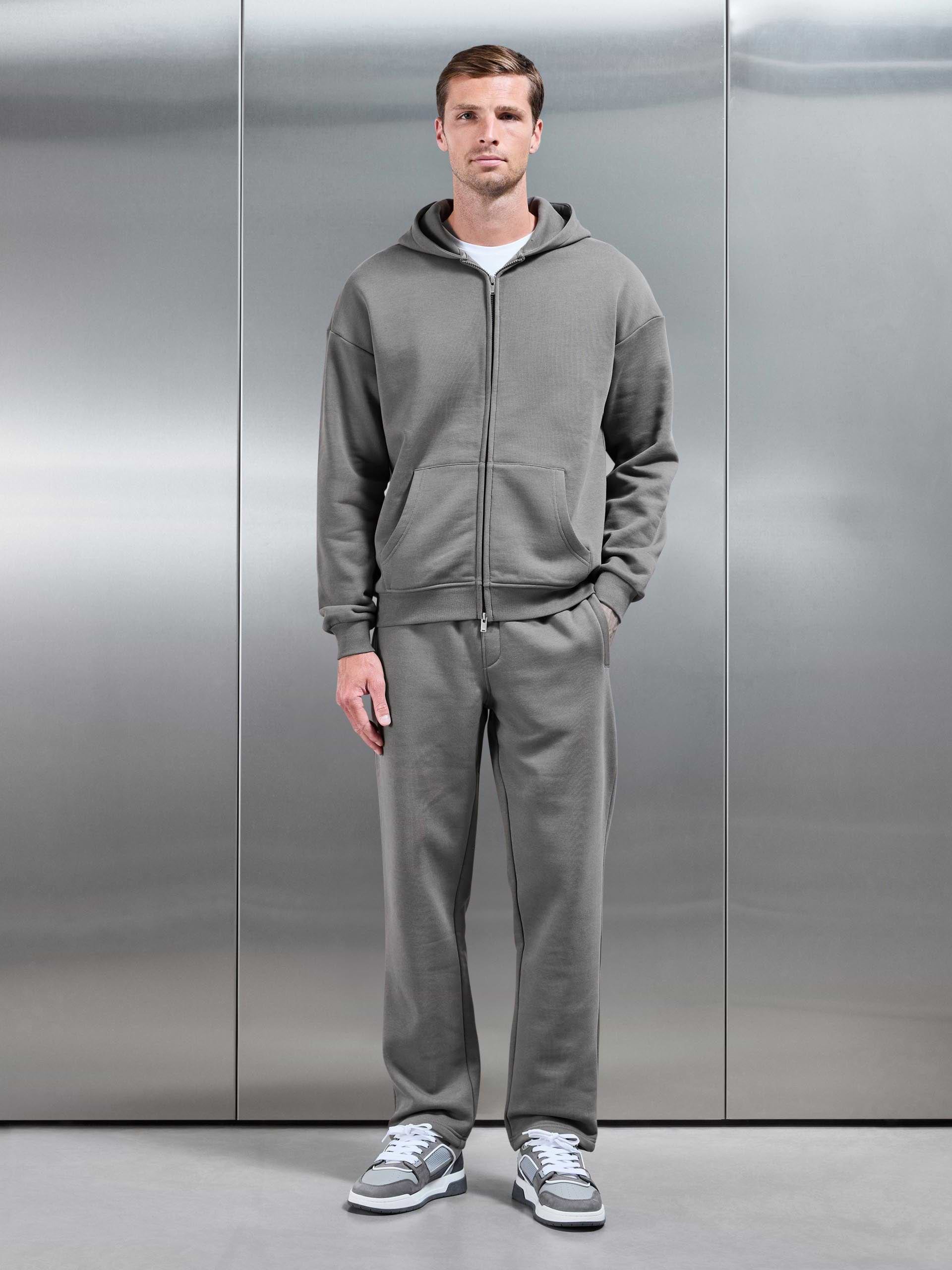 Essential Straight Leg Jogger in Grey
