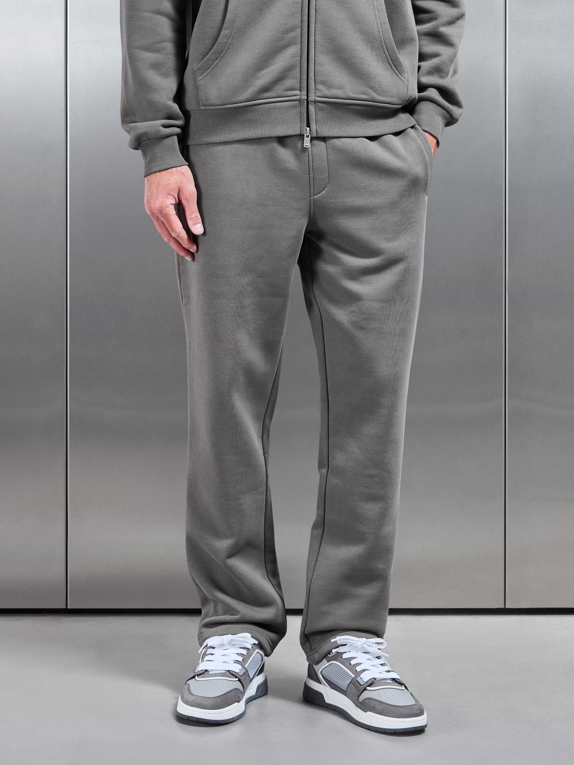 Essential Straight Leg Jogger in Grey