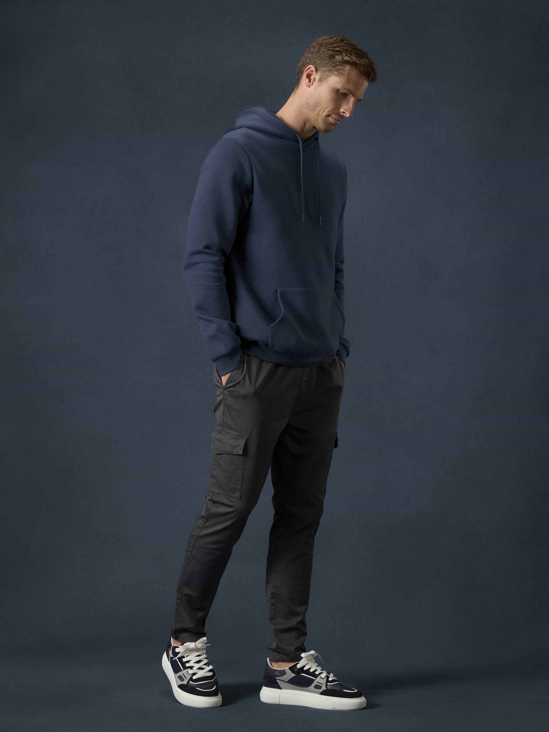 Essential Hoodie in Navy