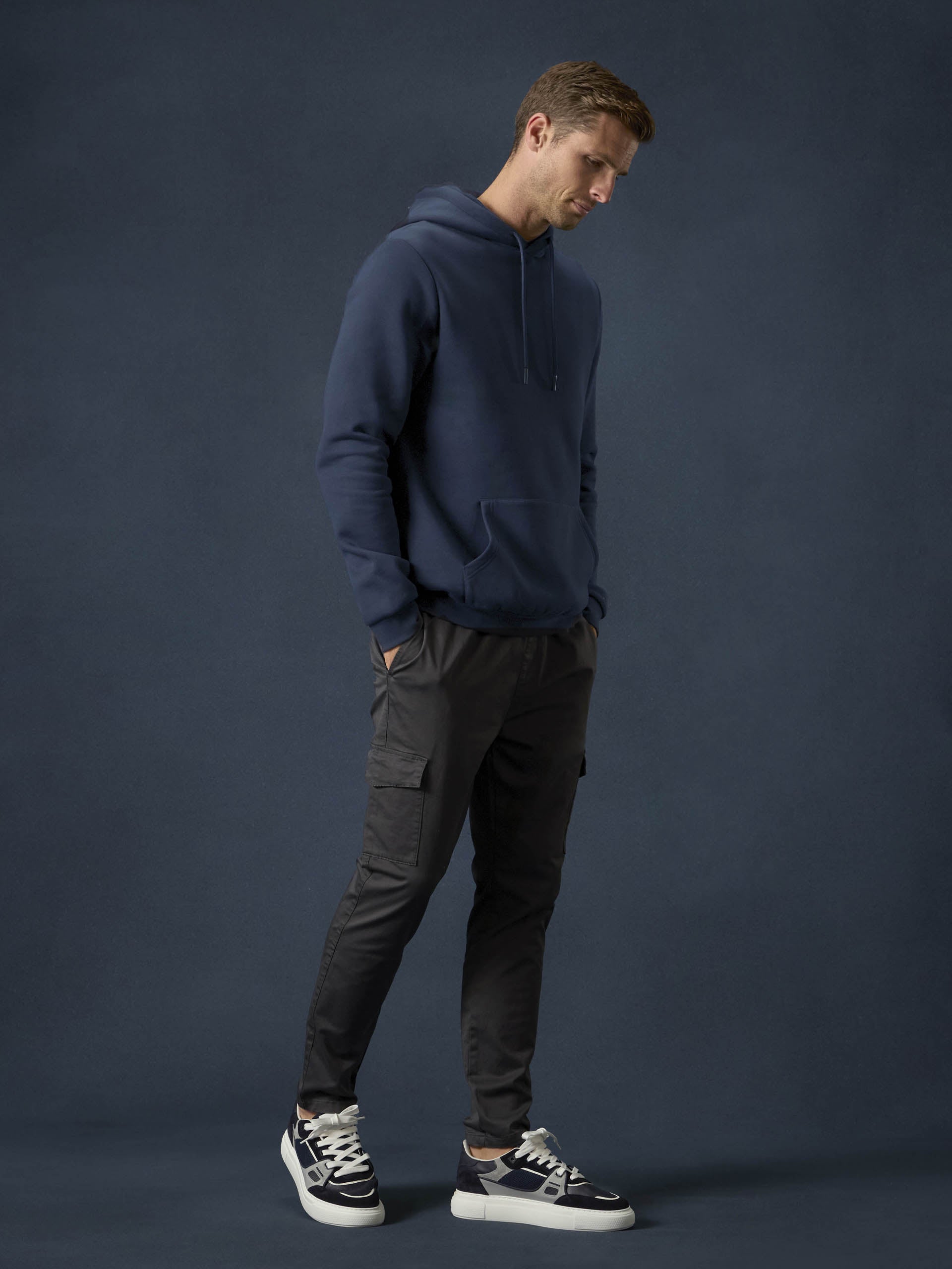 Essential Hoodie in Navy