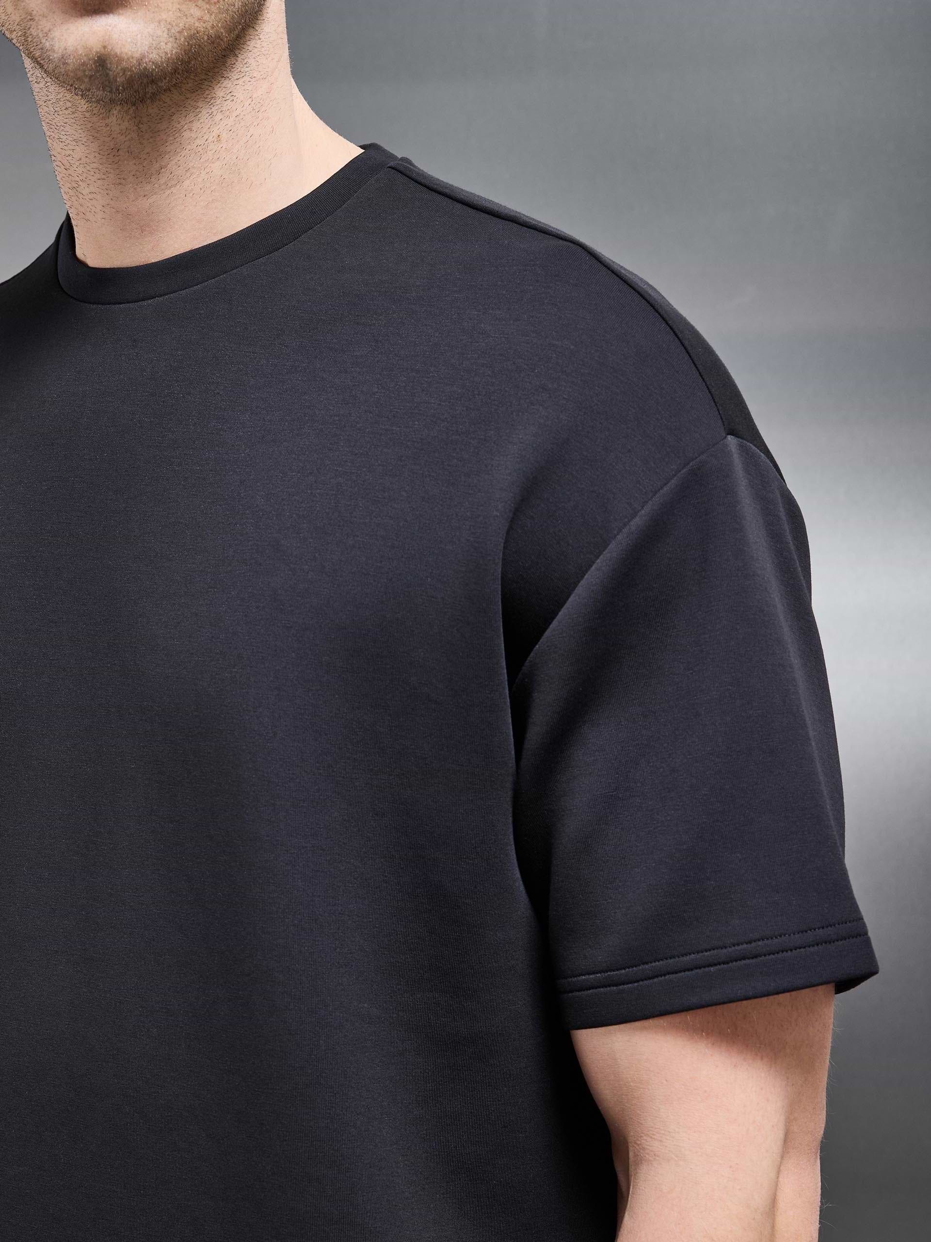 Luxe Relaxed T-Shirt in Black