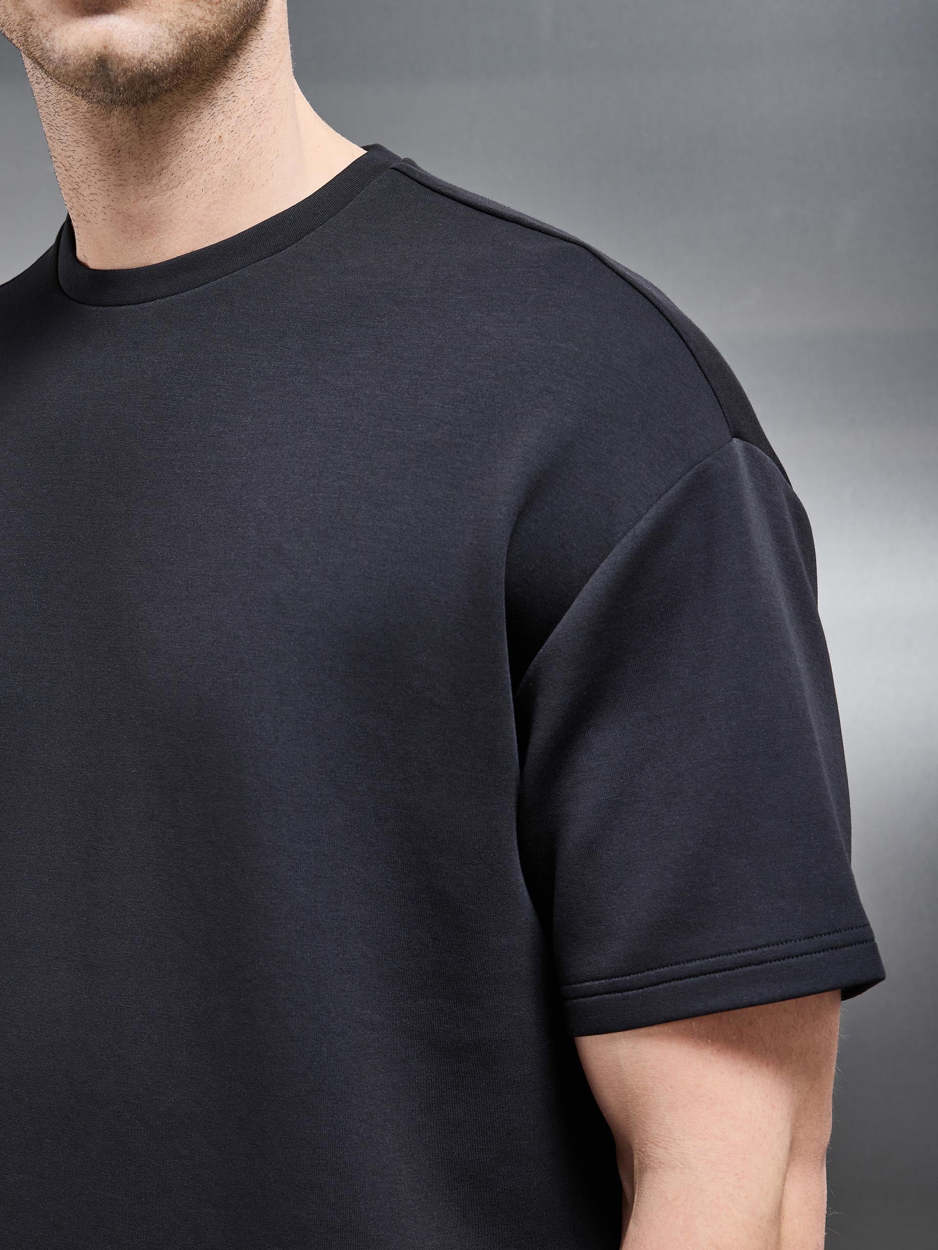 Luxe Relaxed T-Shirt in Black