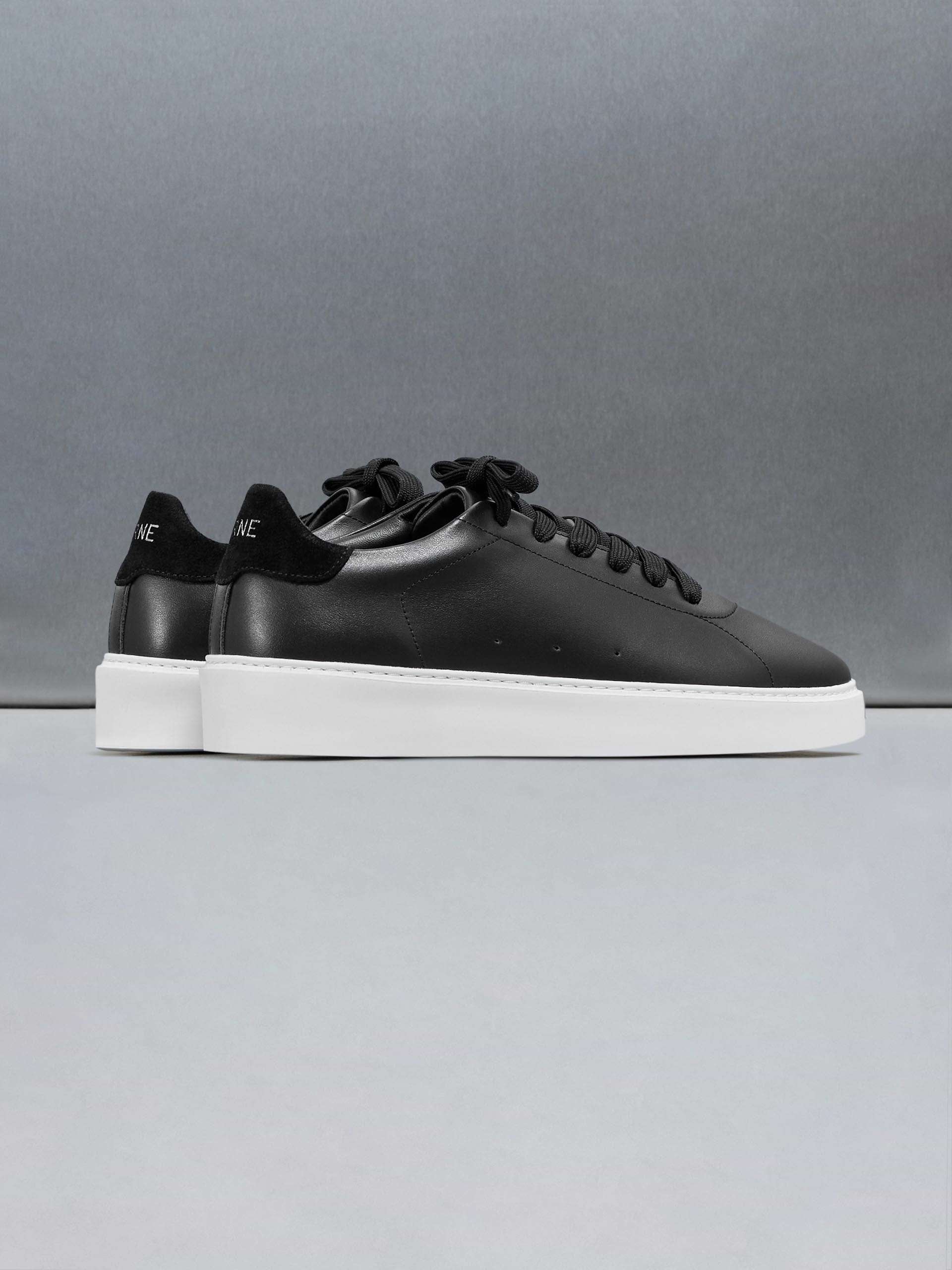 Everyday Leather Trainer in Black