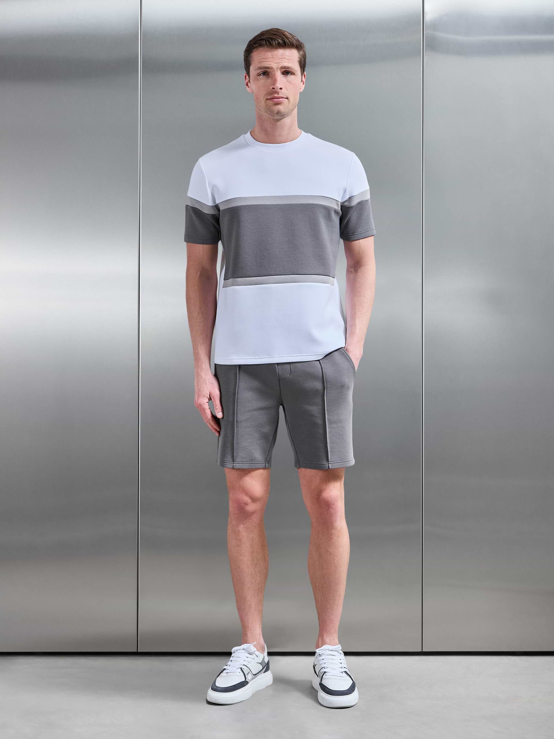 Everyday Luxe Colour Block T-Shirt in White