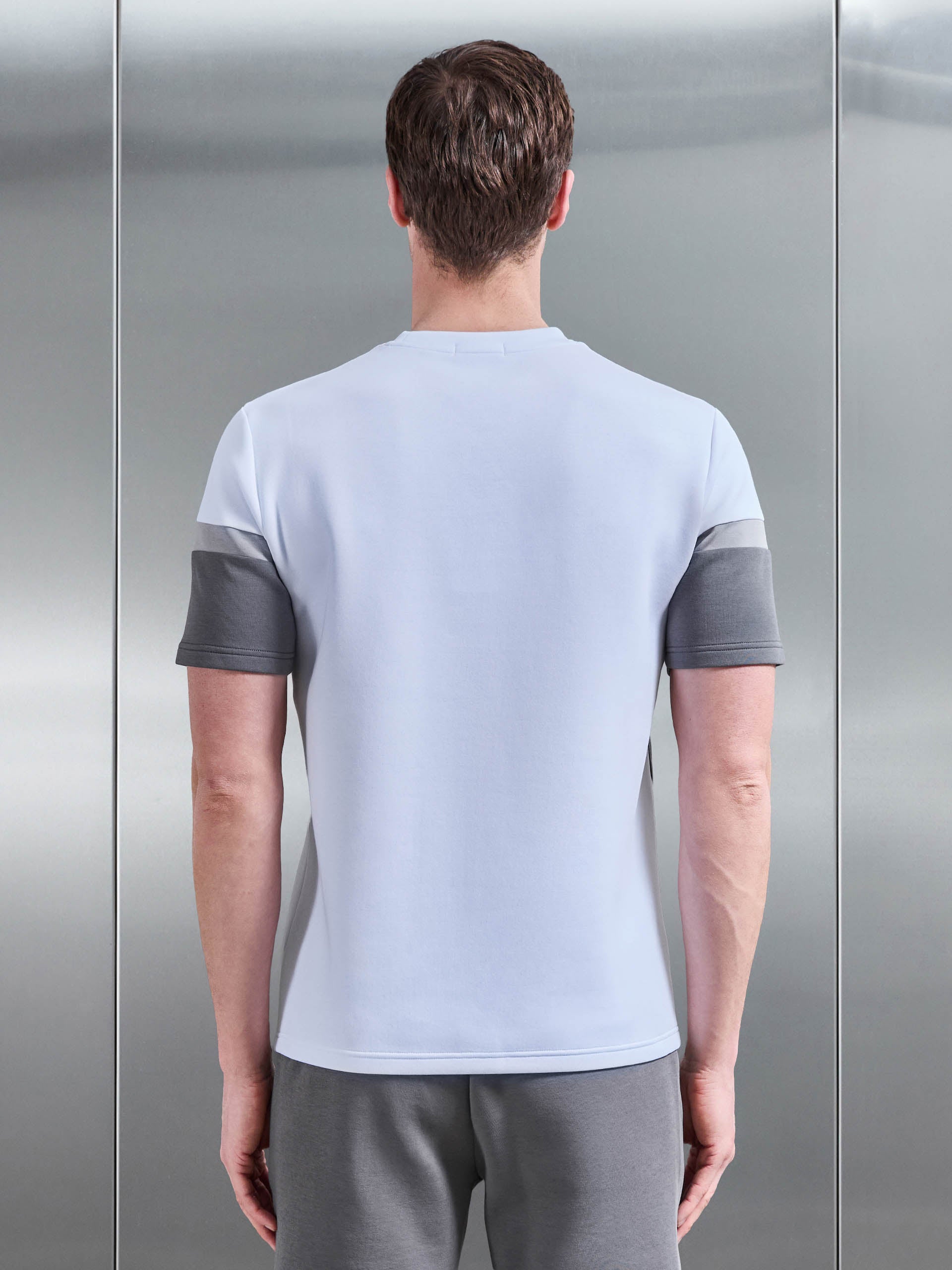 Everyday Luxe Colour Block T-Shirt in White