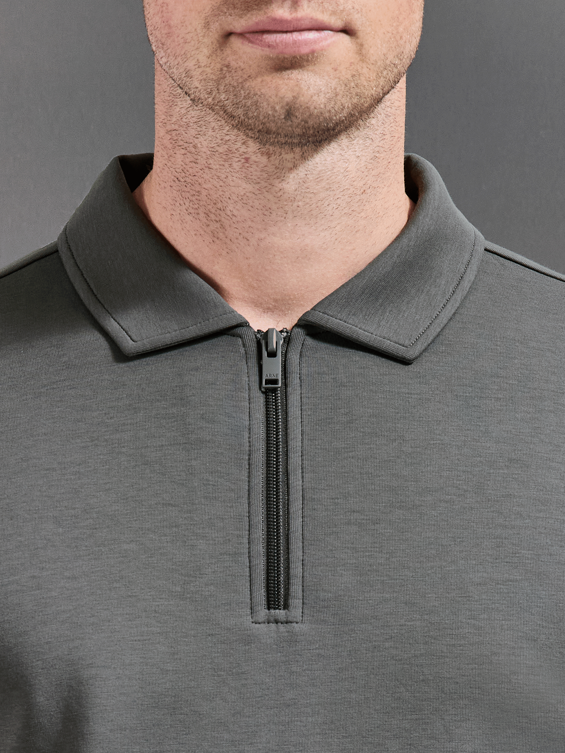 Everyday Luxe Polo Shirt in Grey