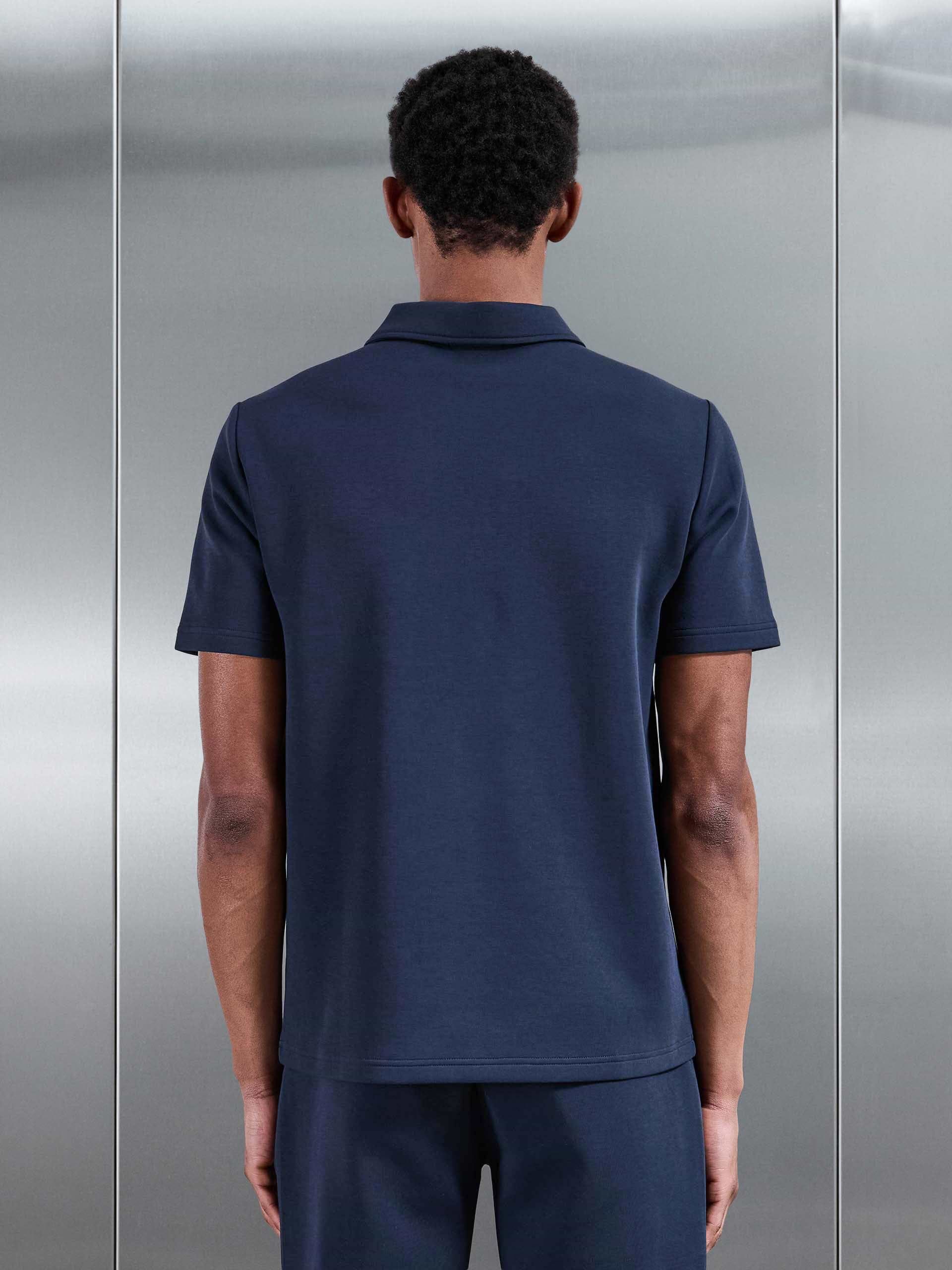 Everyday Luxe Polo Shirt in Navy
