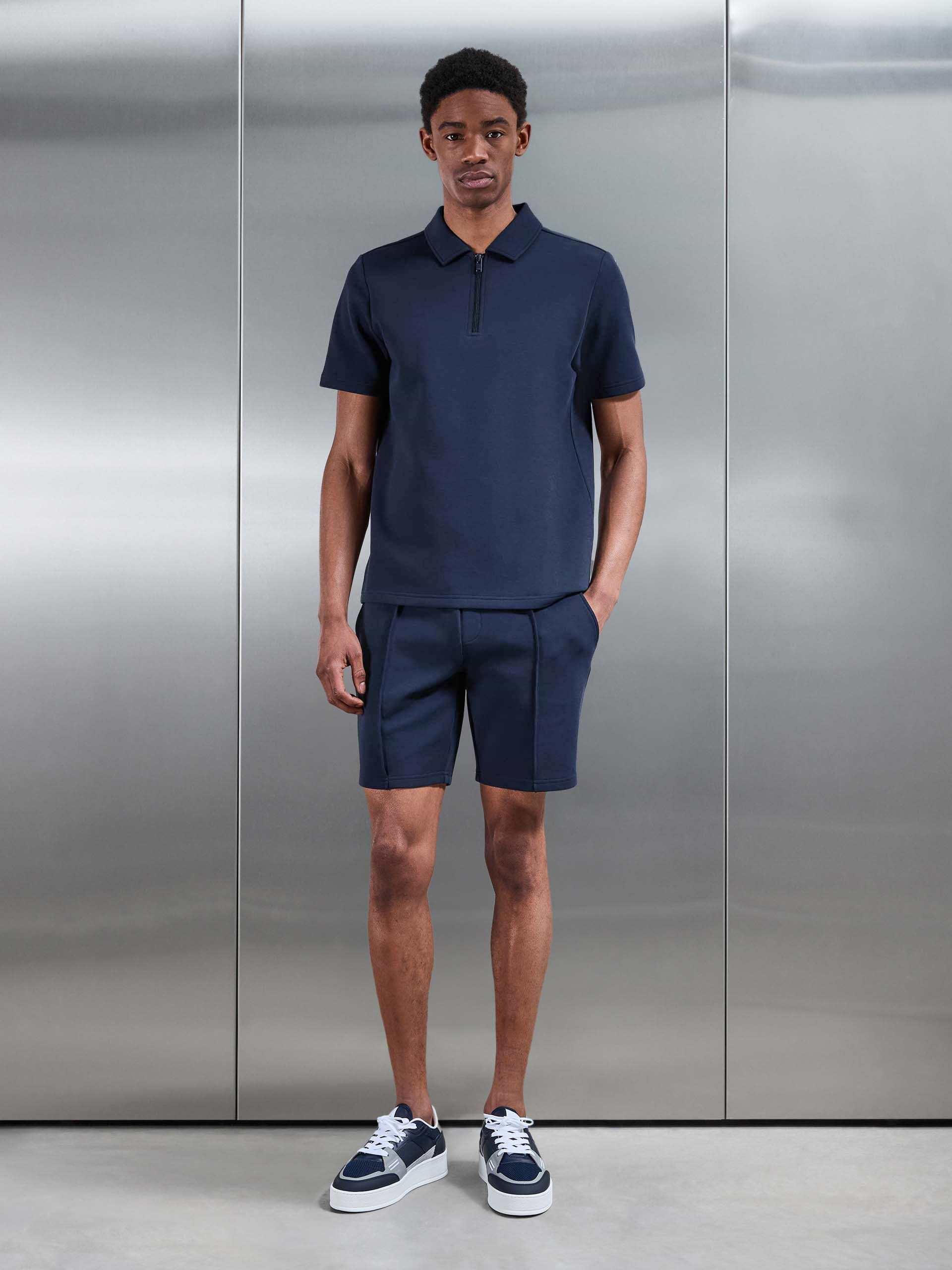 Everyday Luxe Polo Shirt in Navy