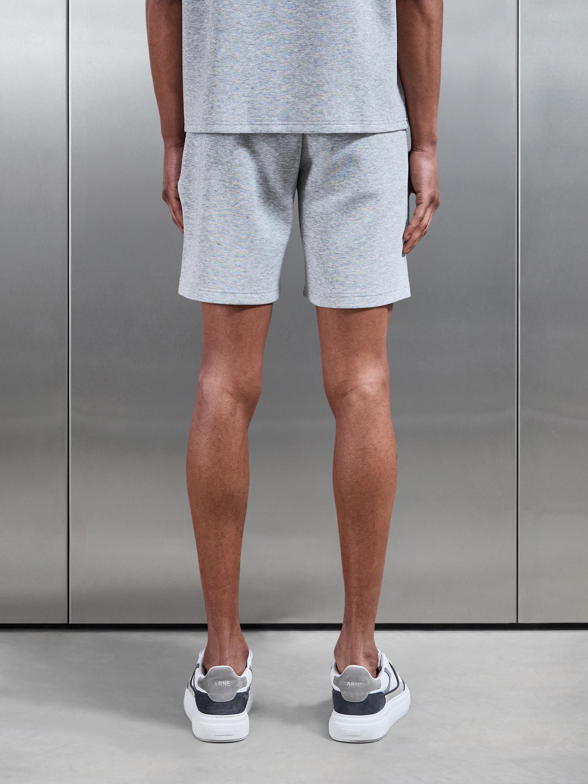Everyday Luxe Relaxed Short in Marl Grey