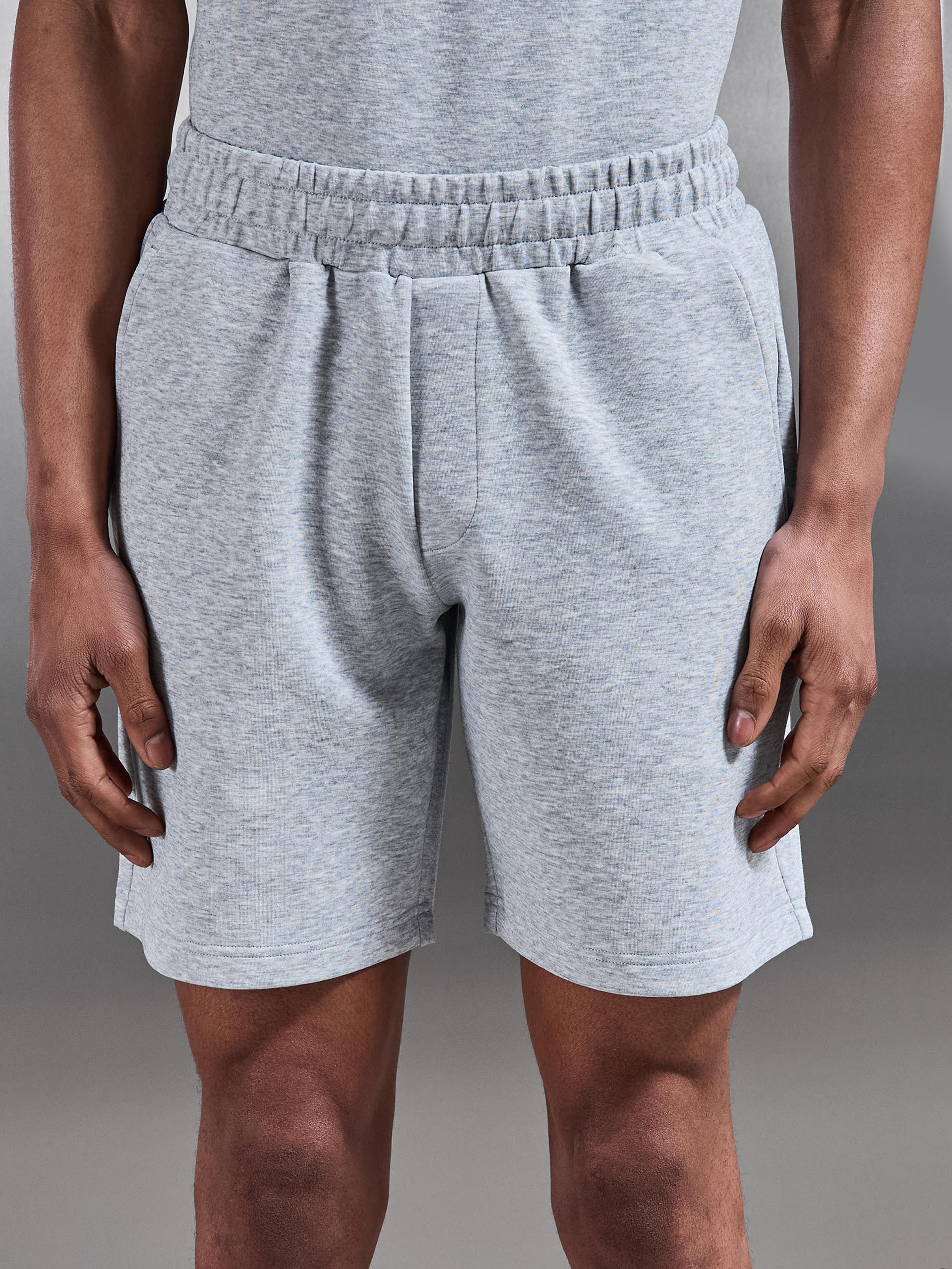 Everyday Luxe Relaxed Short in Marl Grey