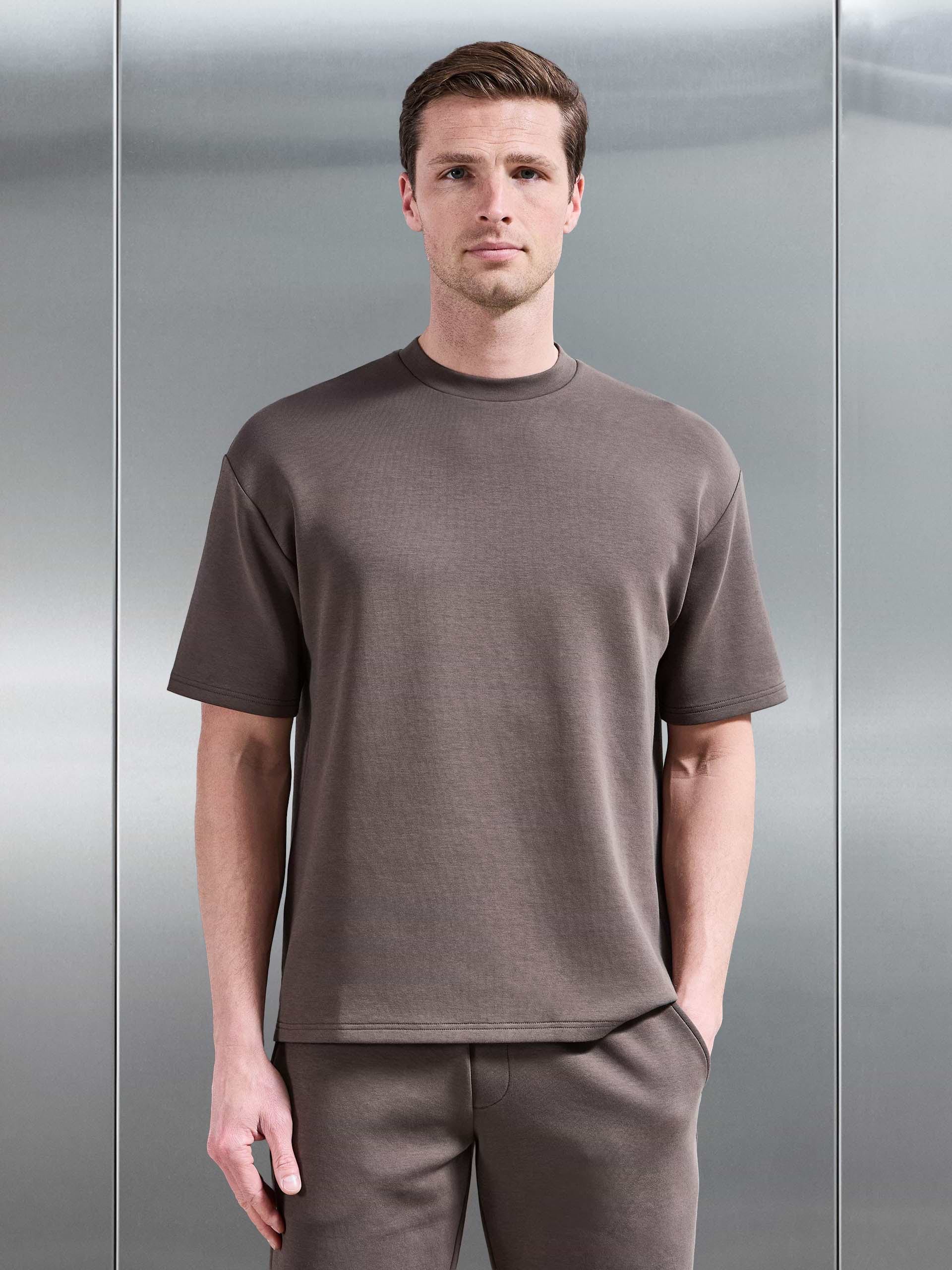 Everyday Luxe Relaxed T-Shirt in Brown