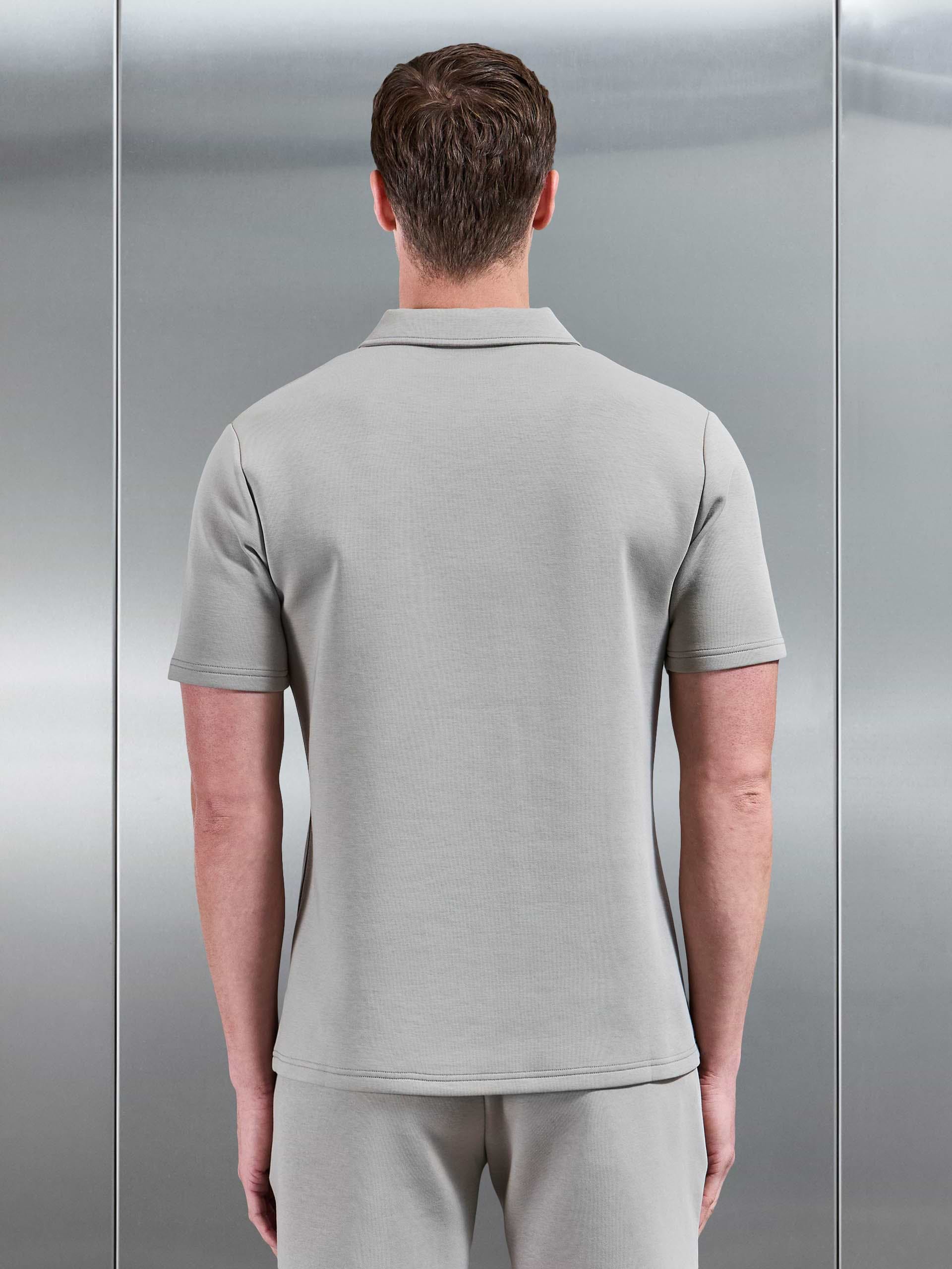 Everyday Luxe Revere Collar Shirt in Stone