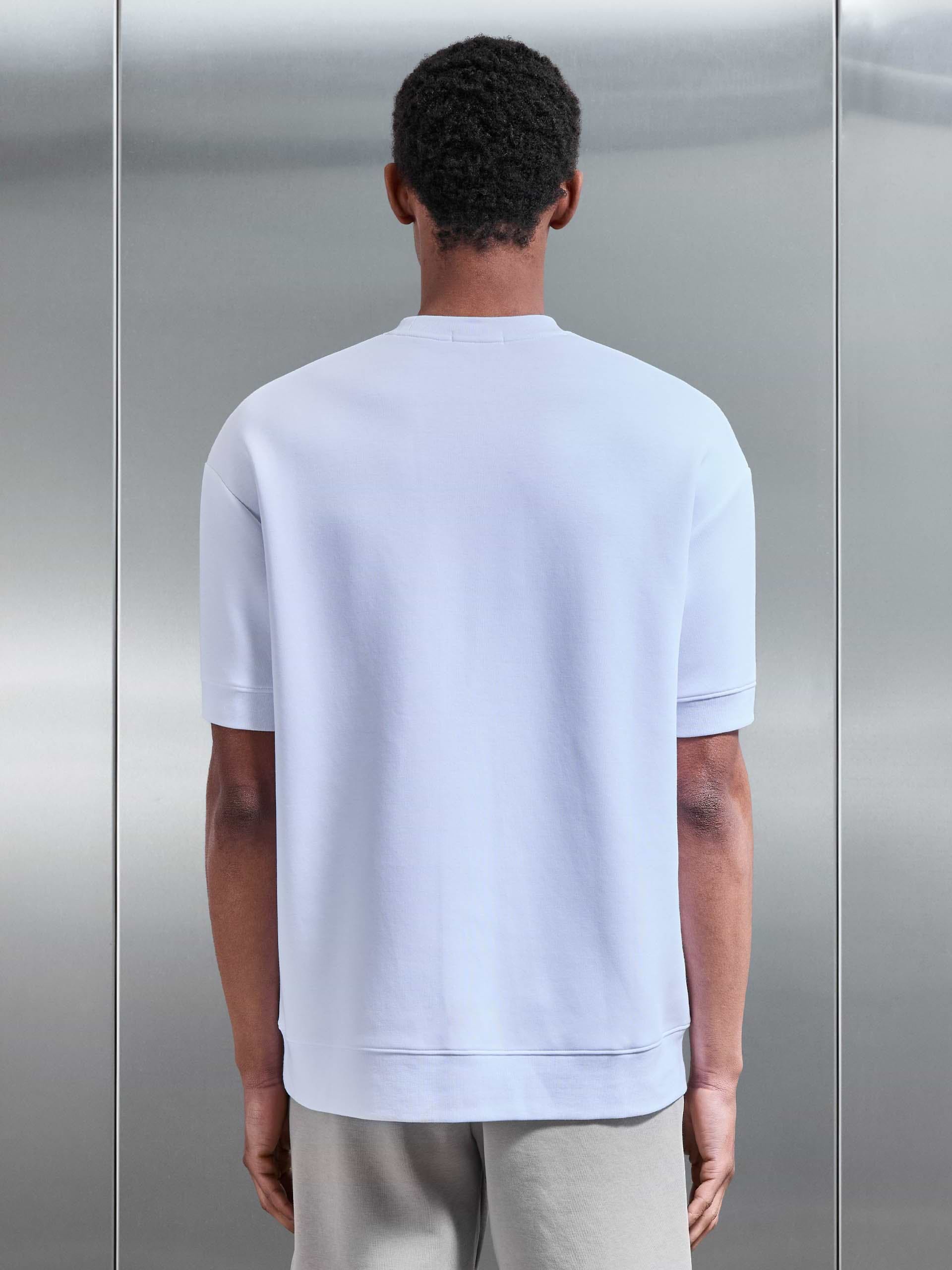 Everyday Luxe Ribbed Relaxed T-Shirt in White