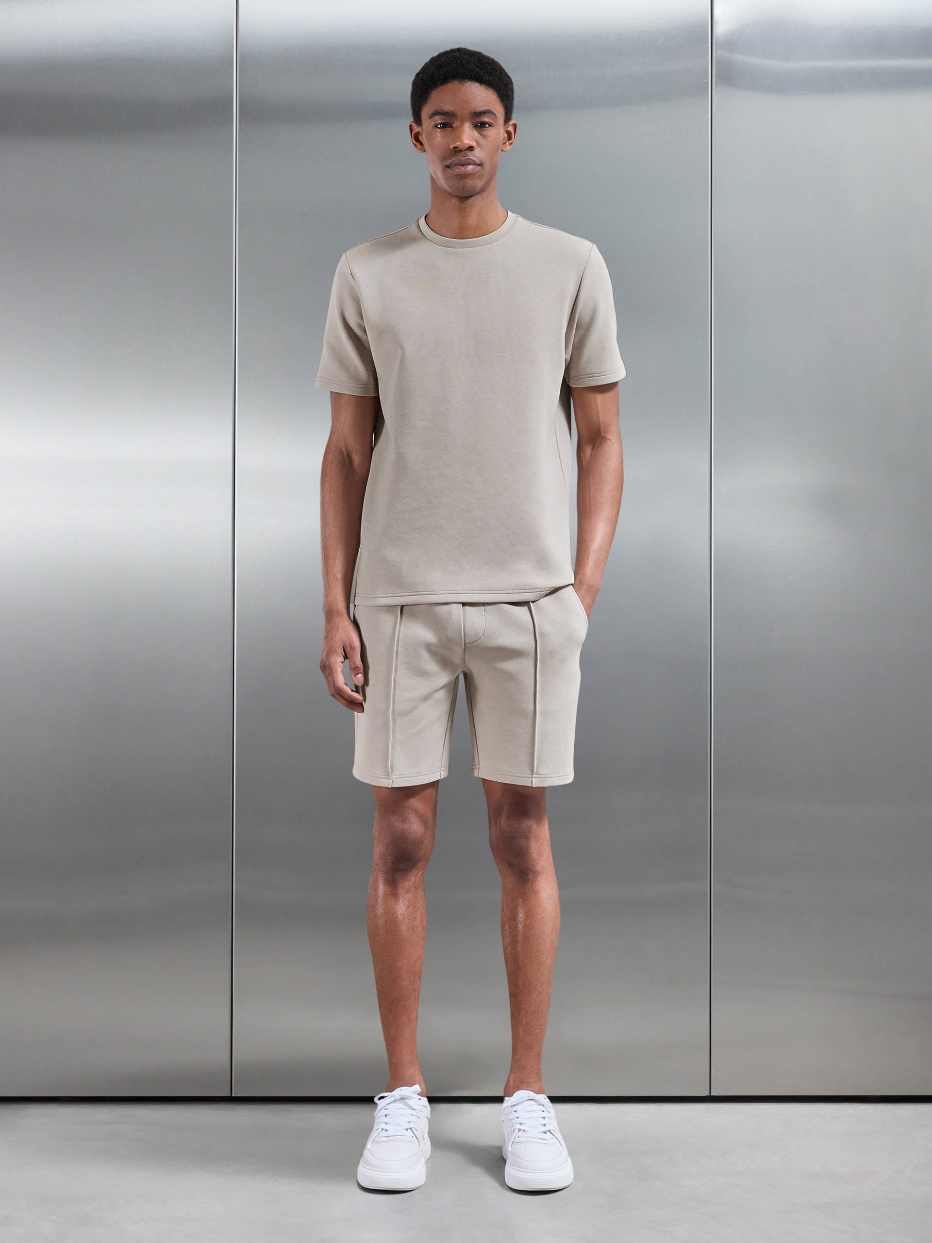 Everyday Luxe Short in Beige