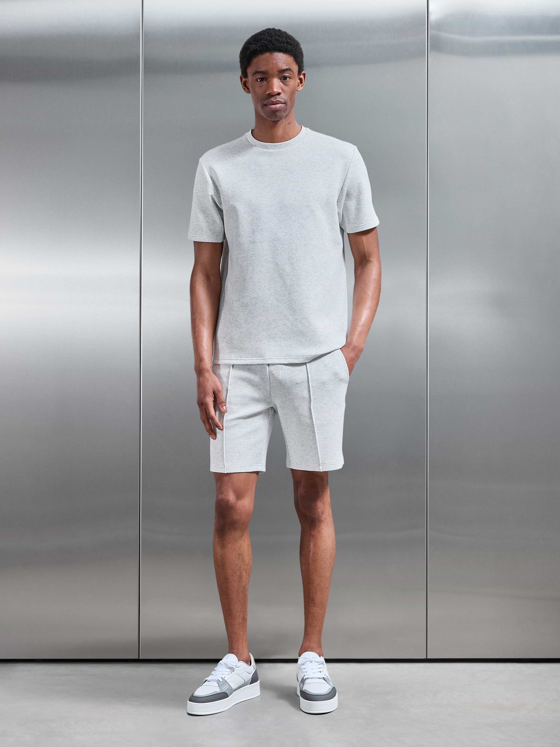 Everyday Luxe Short in White Marl