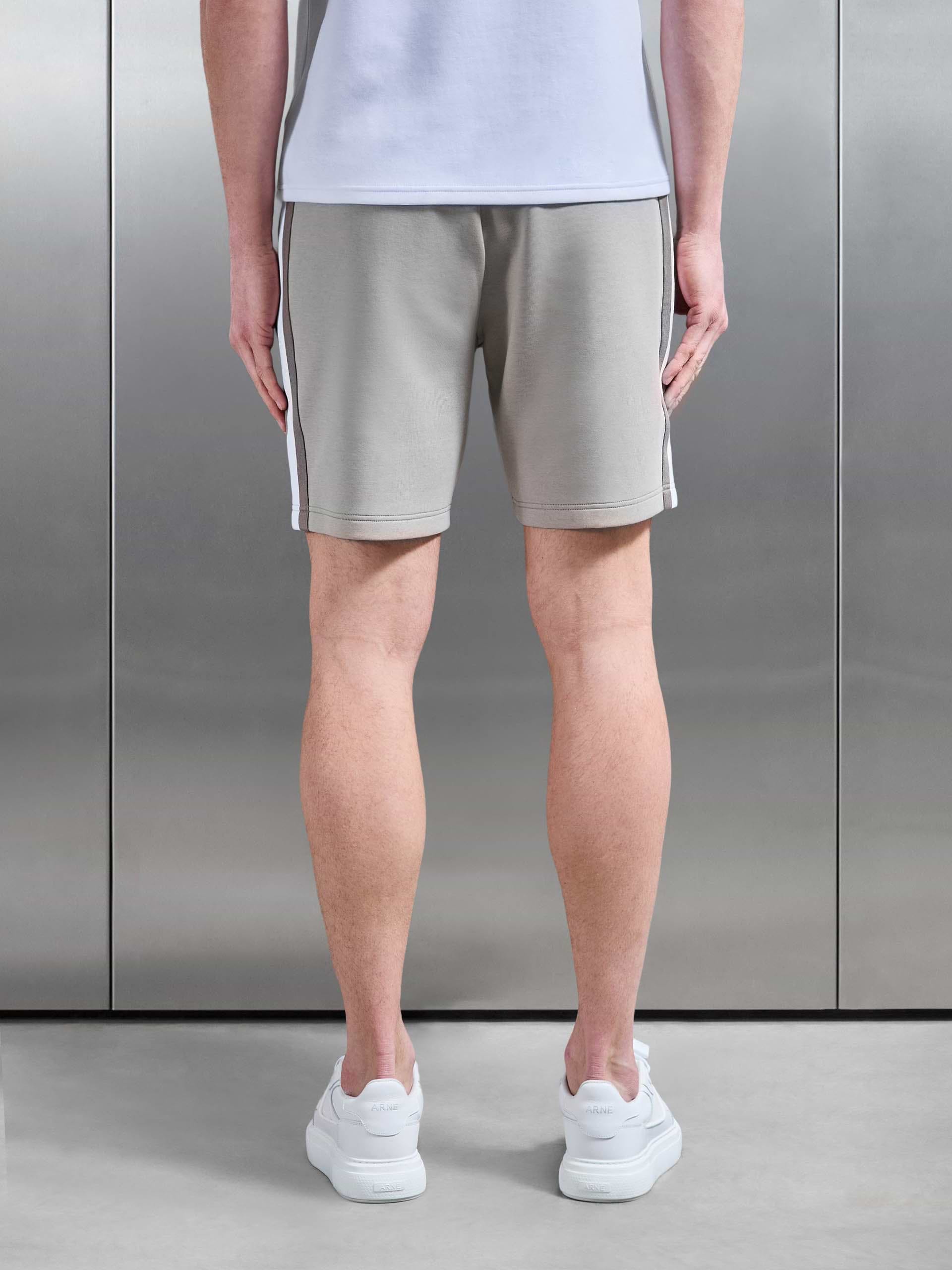 Everyday Luxe Side Stripe Short in Stone