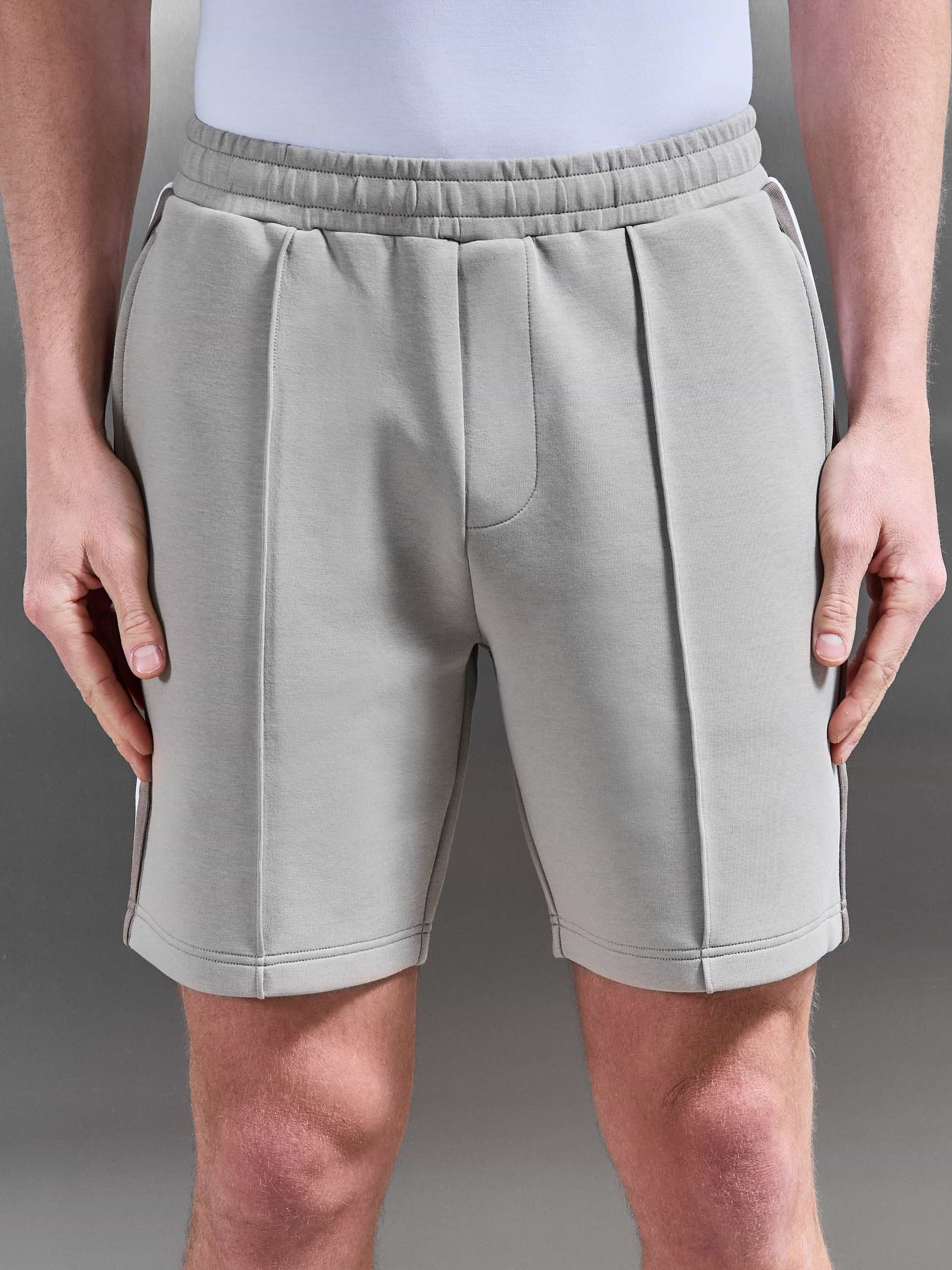 Everyday Luxe Side Stripe Short in Stone