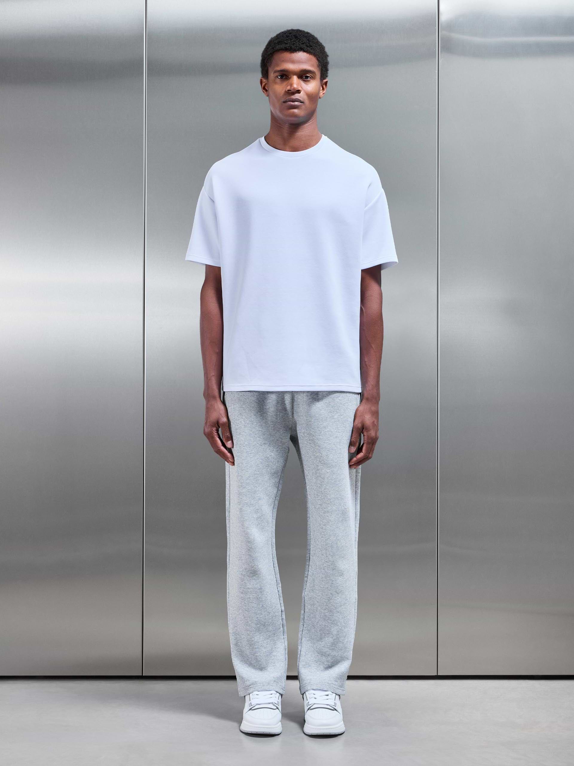 Everyday Luxe Straight Leg Jogger in Marl Grey