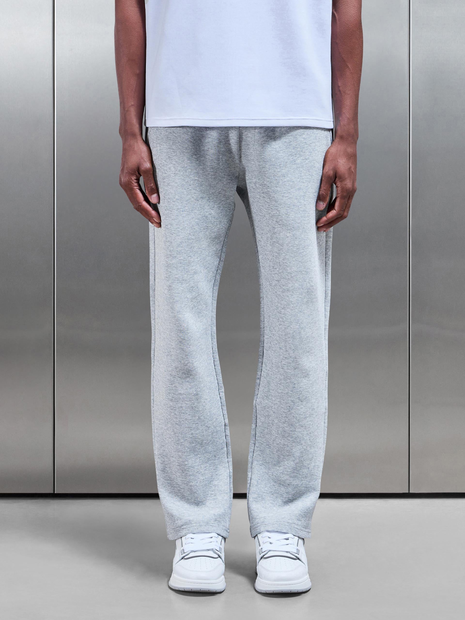 Everyday Luxe Straight Leg Jogger in Marl Grey