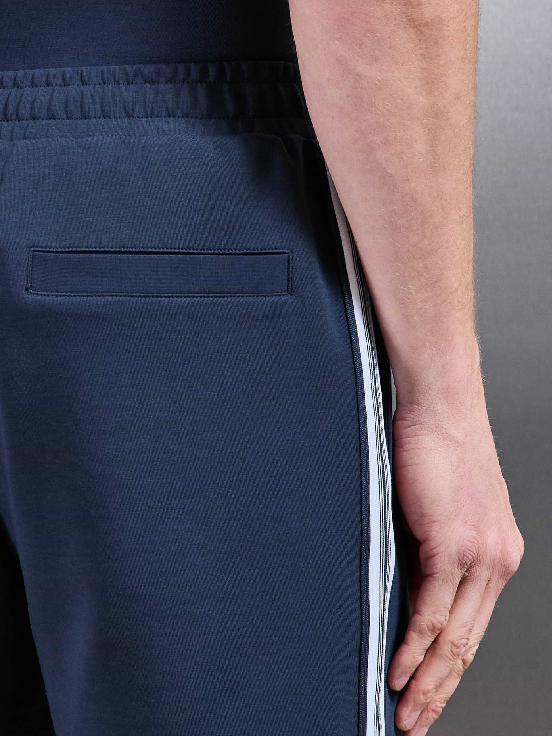 Everyday Luxe Stripe Short in Navy