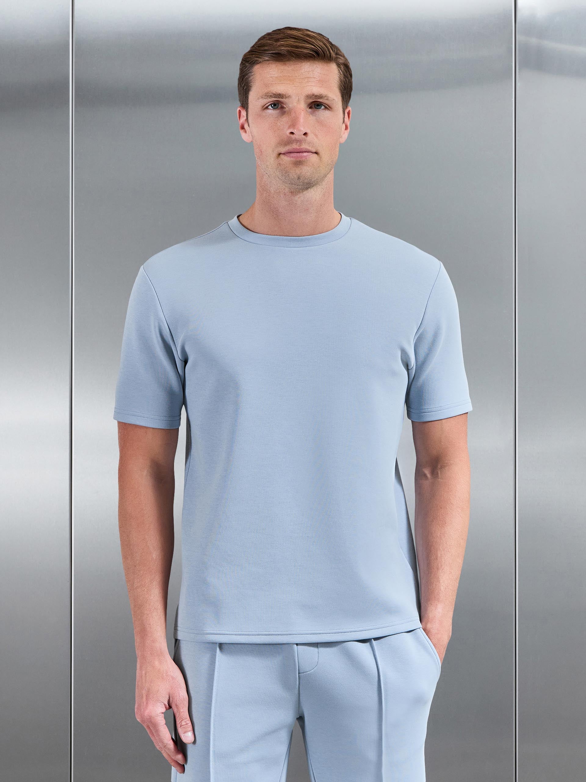 Everyday Luxe T-Shirt in Soft Blue