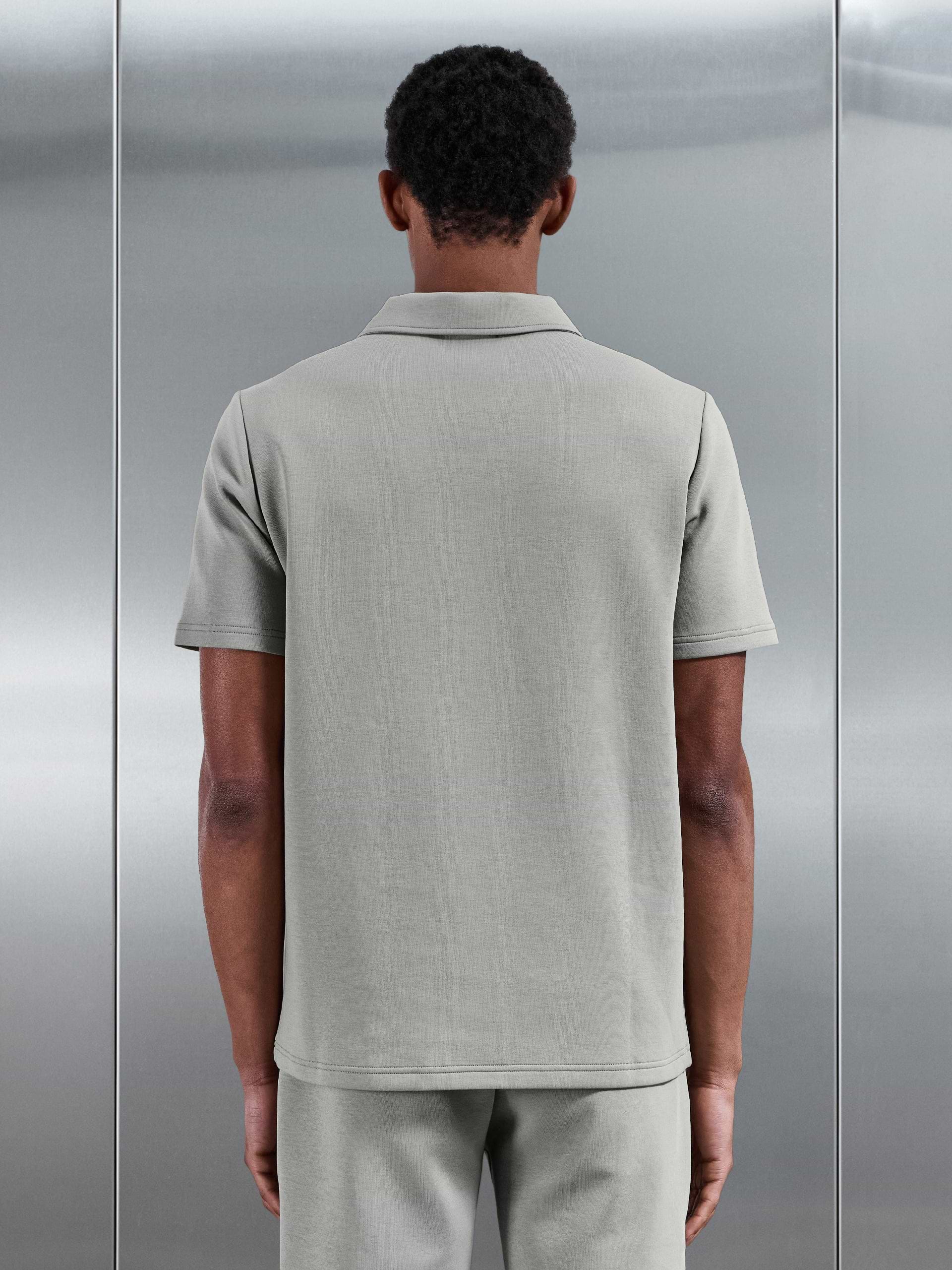 Everyday Luxe Polo Shirt in Stone