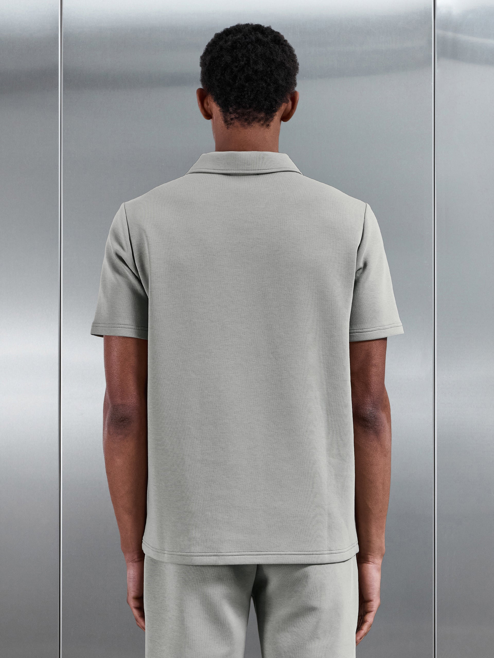 Everyday Luxe Polo Shirt in Stone