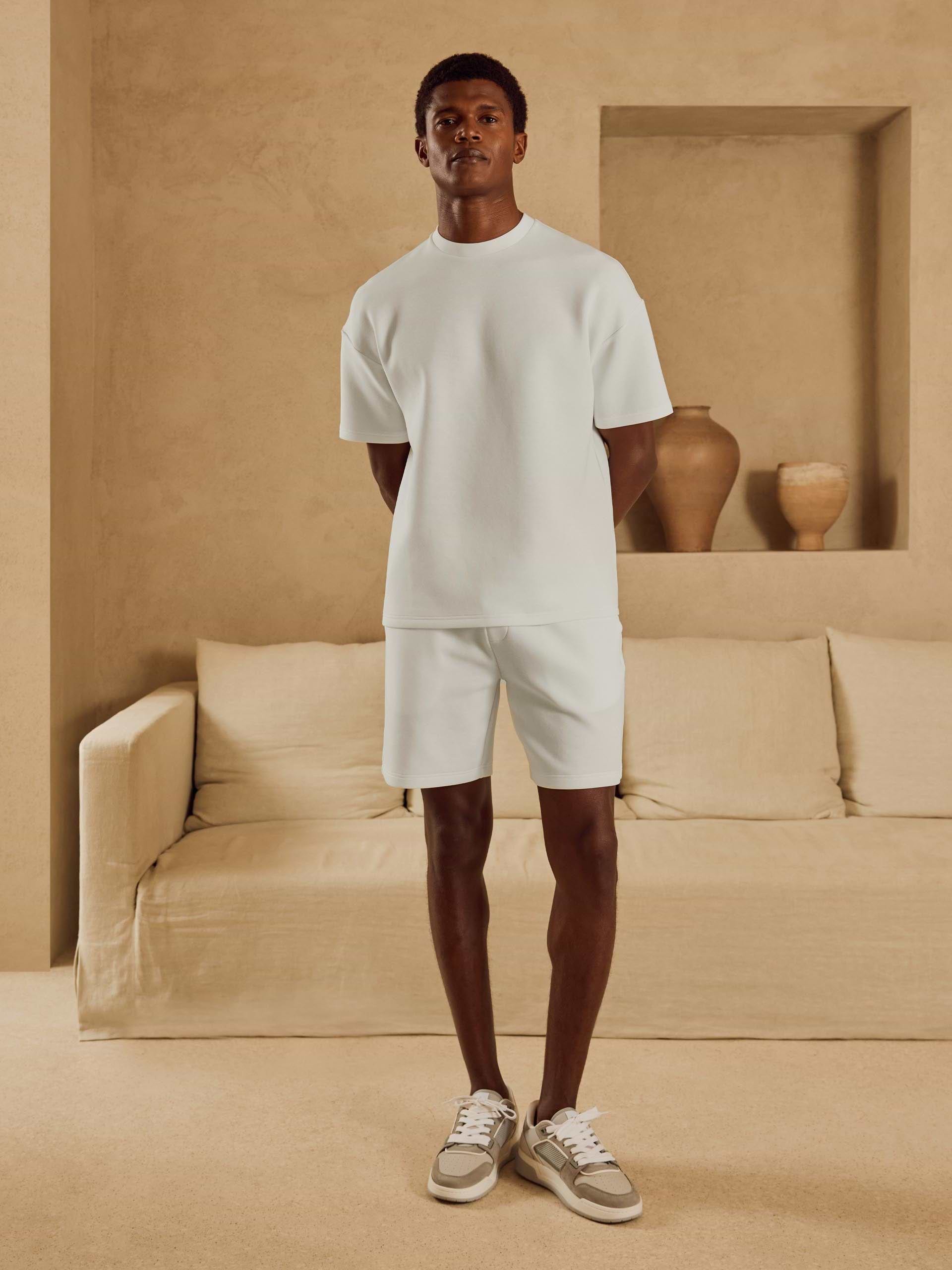 Everyday Luxe Relaxed Short in Off White