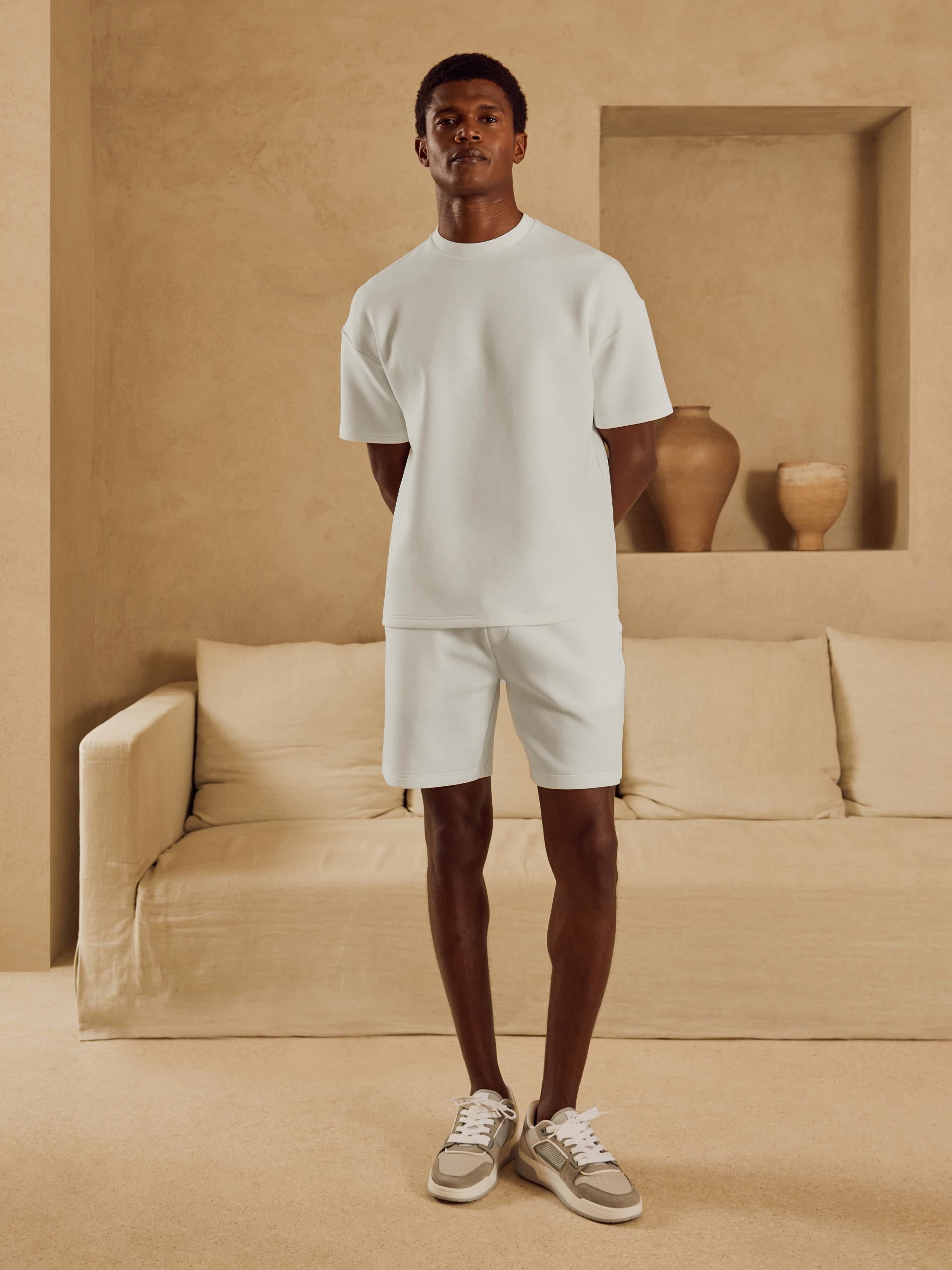 Everyday Luxe Relaxed Short in Off White