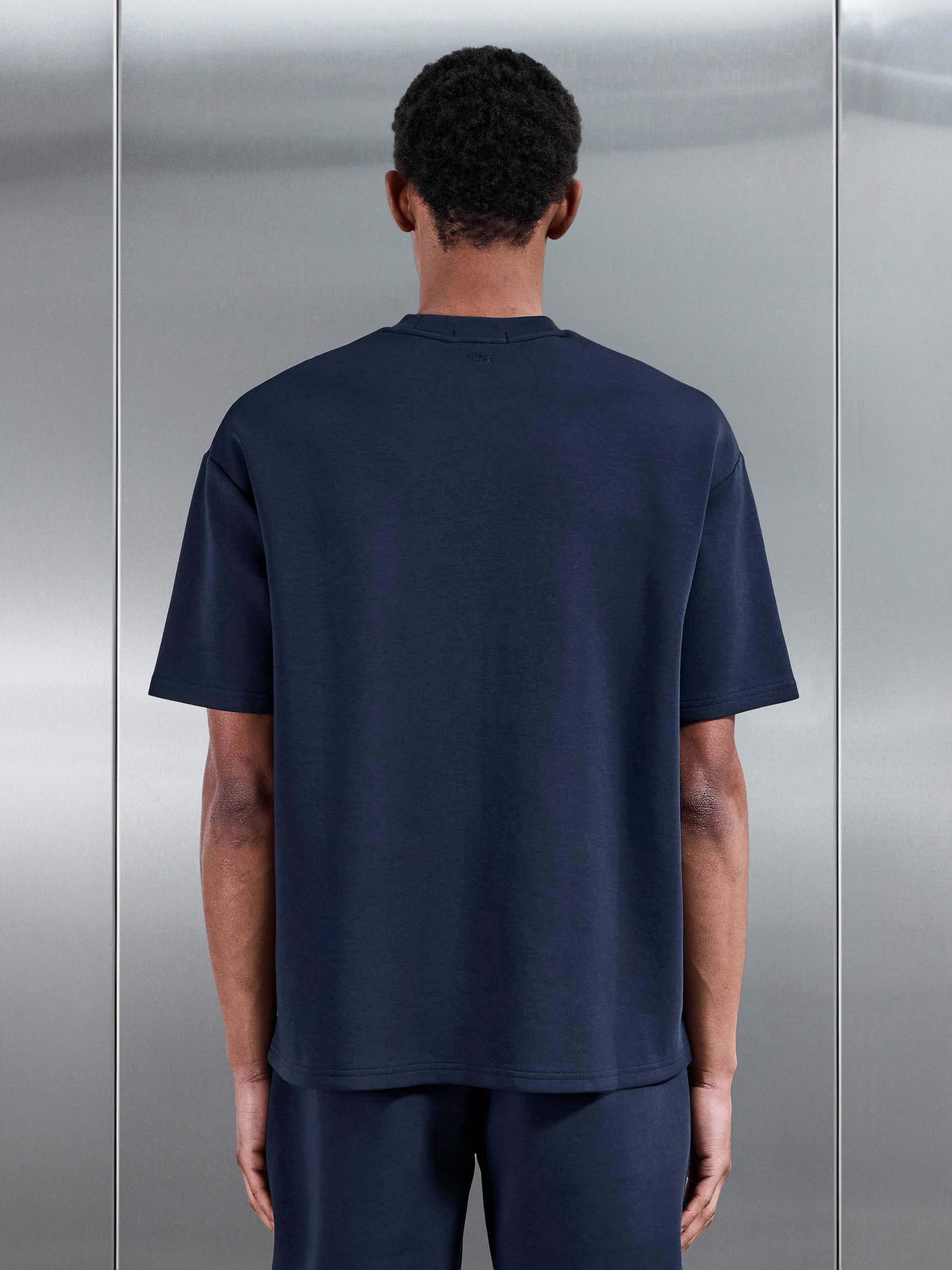Everyday Luxe Relaxed T-Shirt in Navy