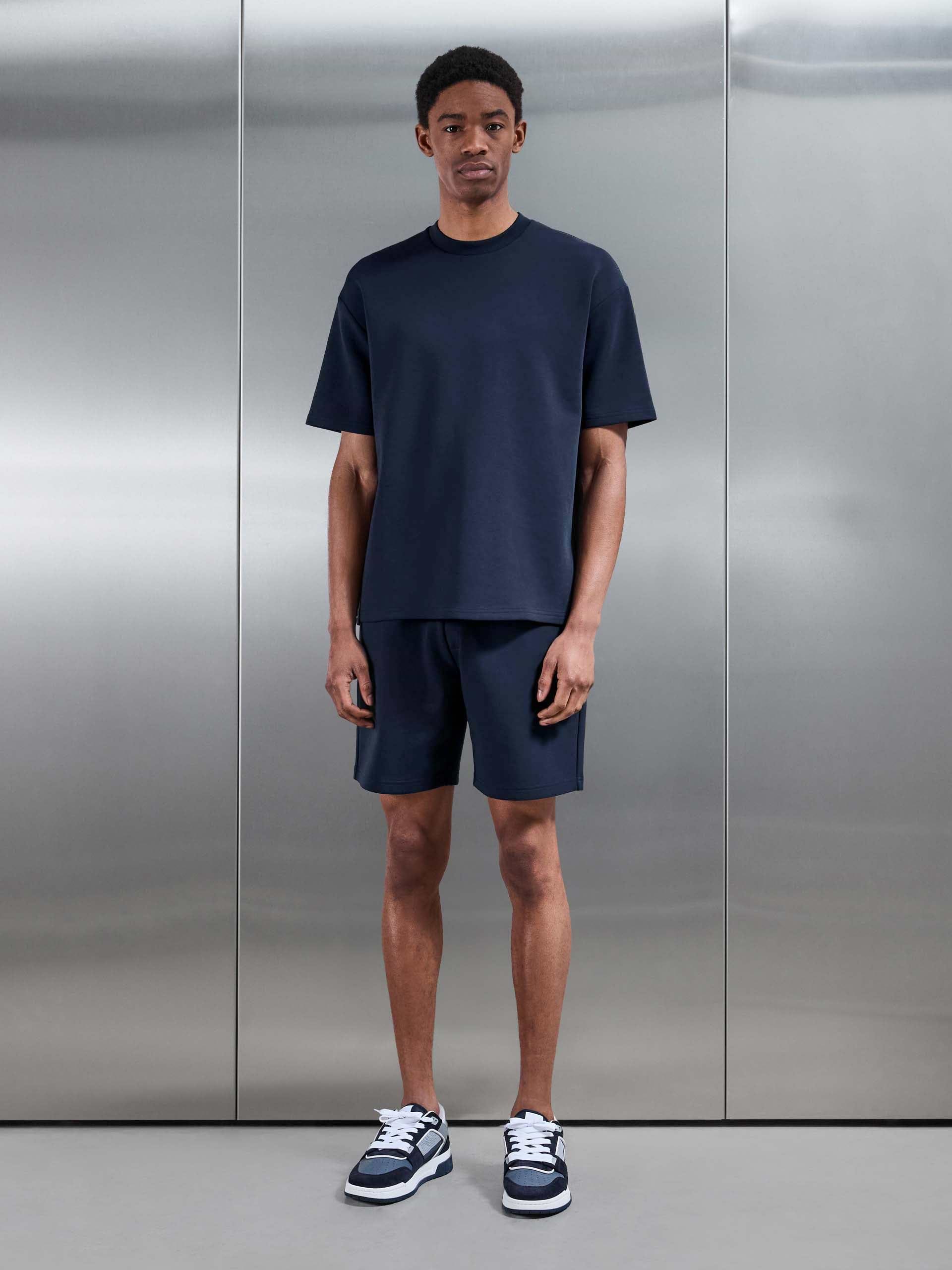 Everyday Luxe Relaxed T-Shirt in Navy