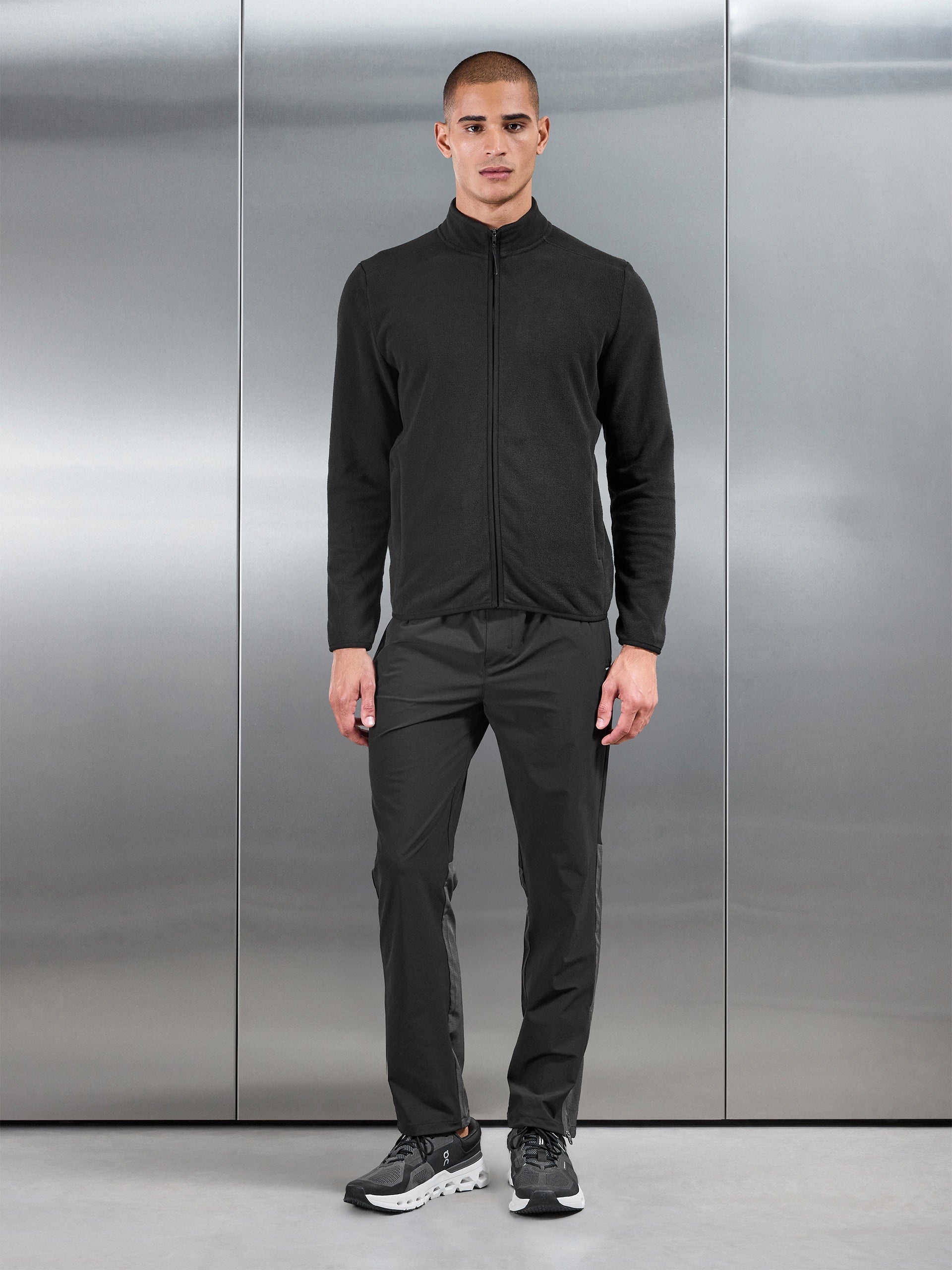 Fleece Jacket in Black