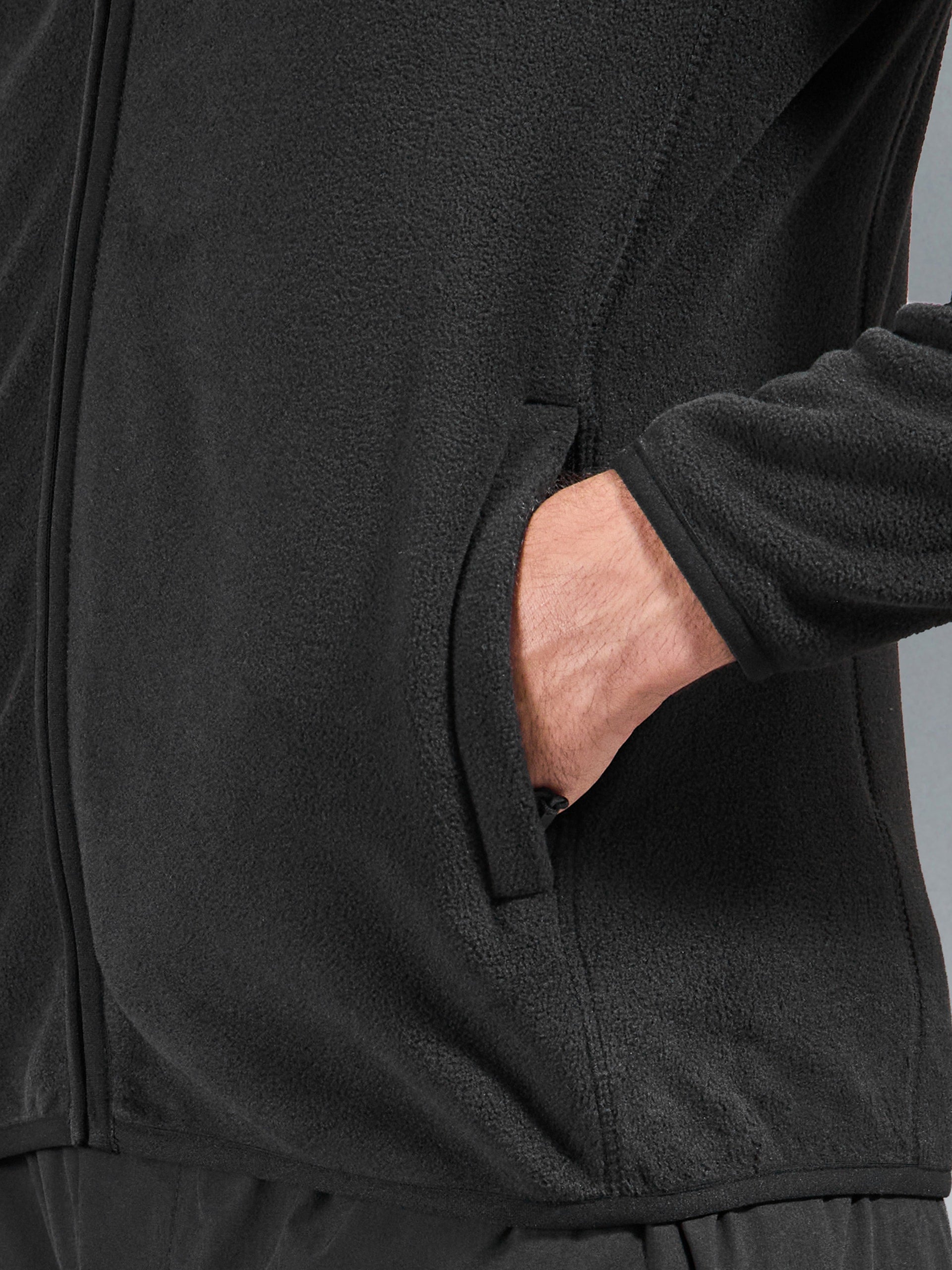 Fleece Jacket in Black