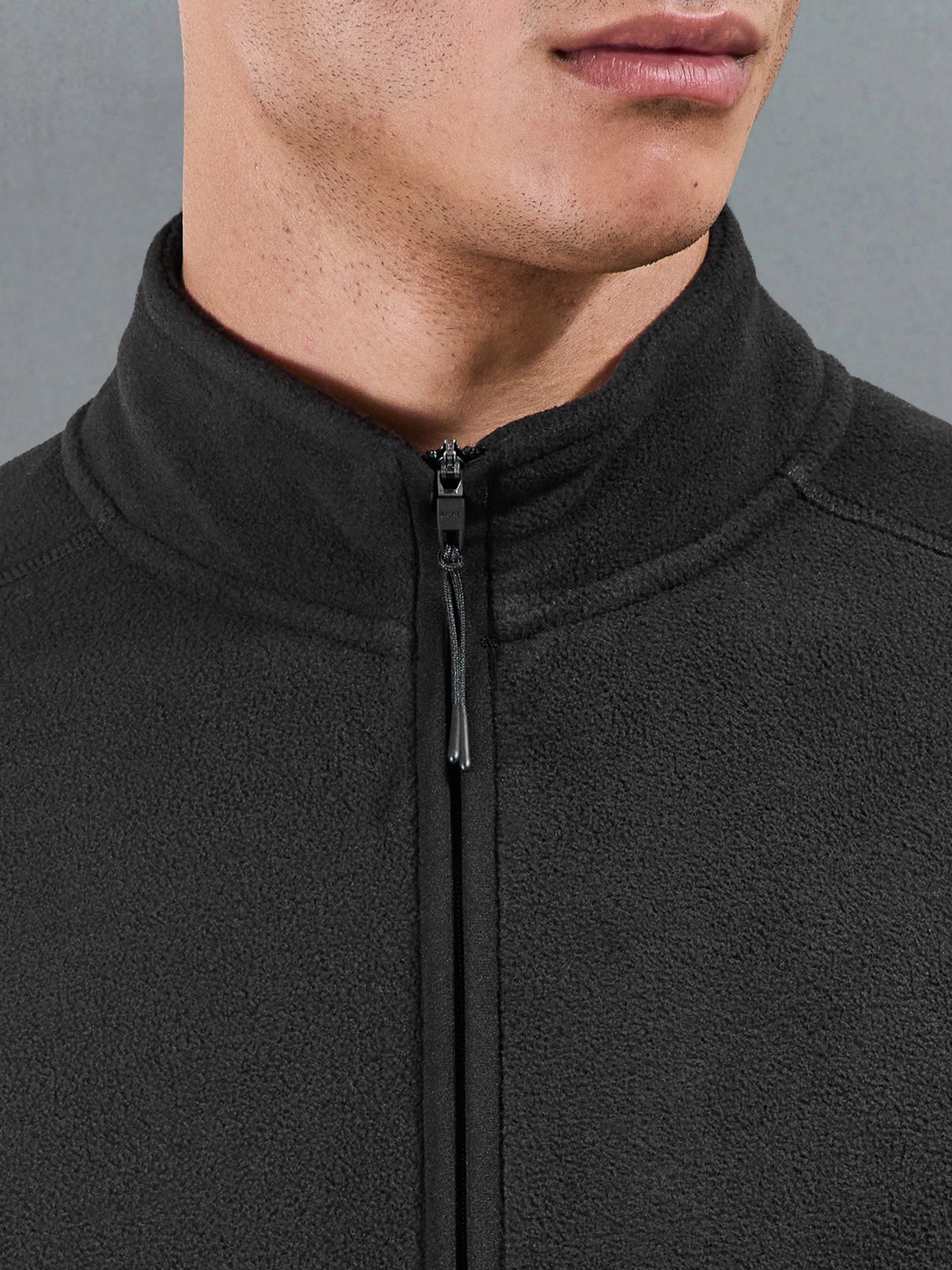 Fleece Jacket in Black