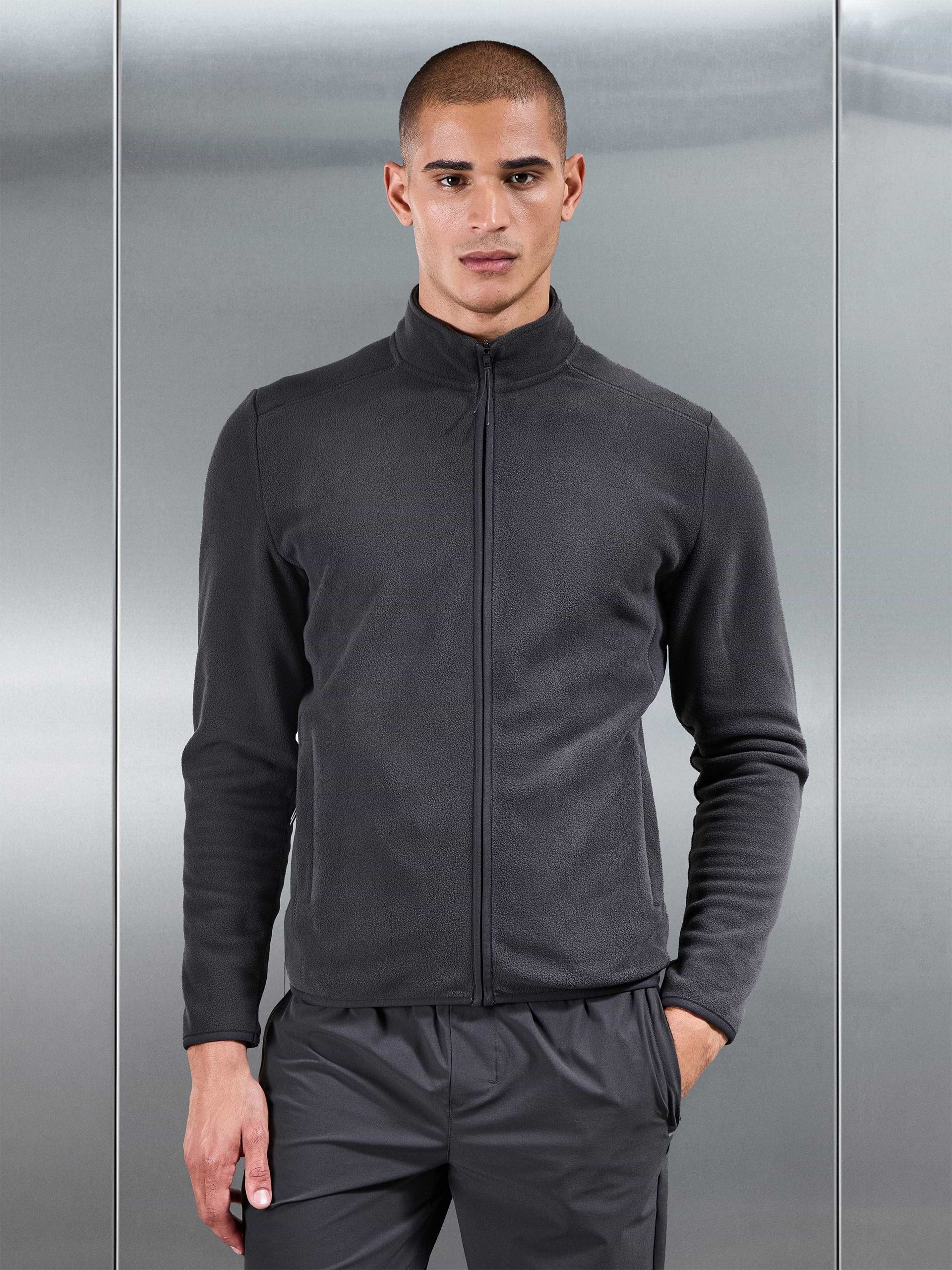 Fleece Jacket in Grey