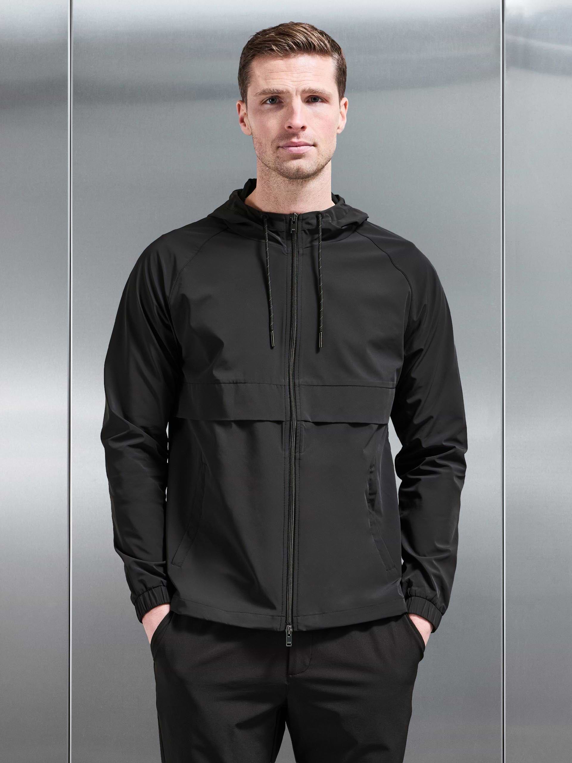 Flex Shell Windbreaker in Black