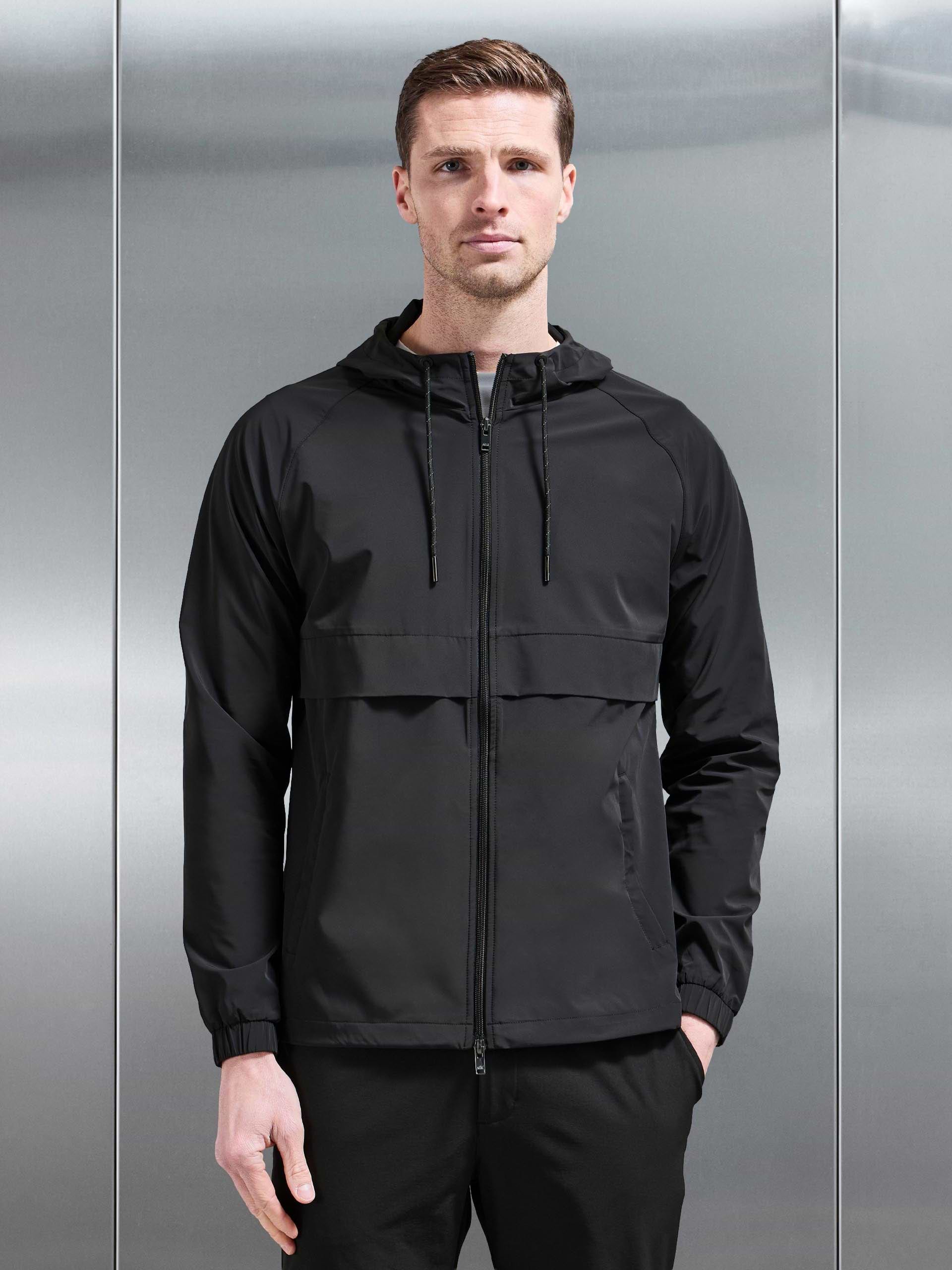 Flex Shell Windbreaker in Black